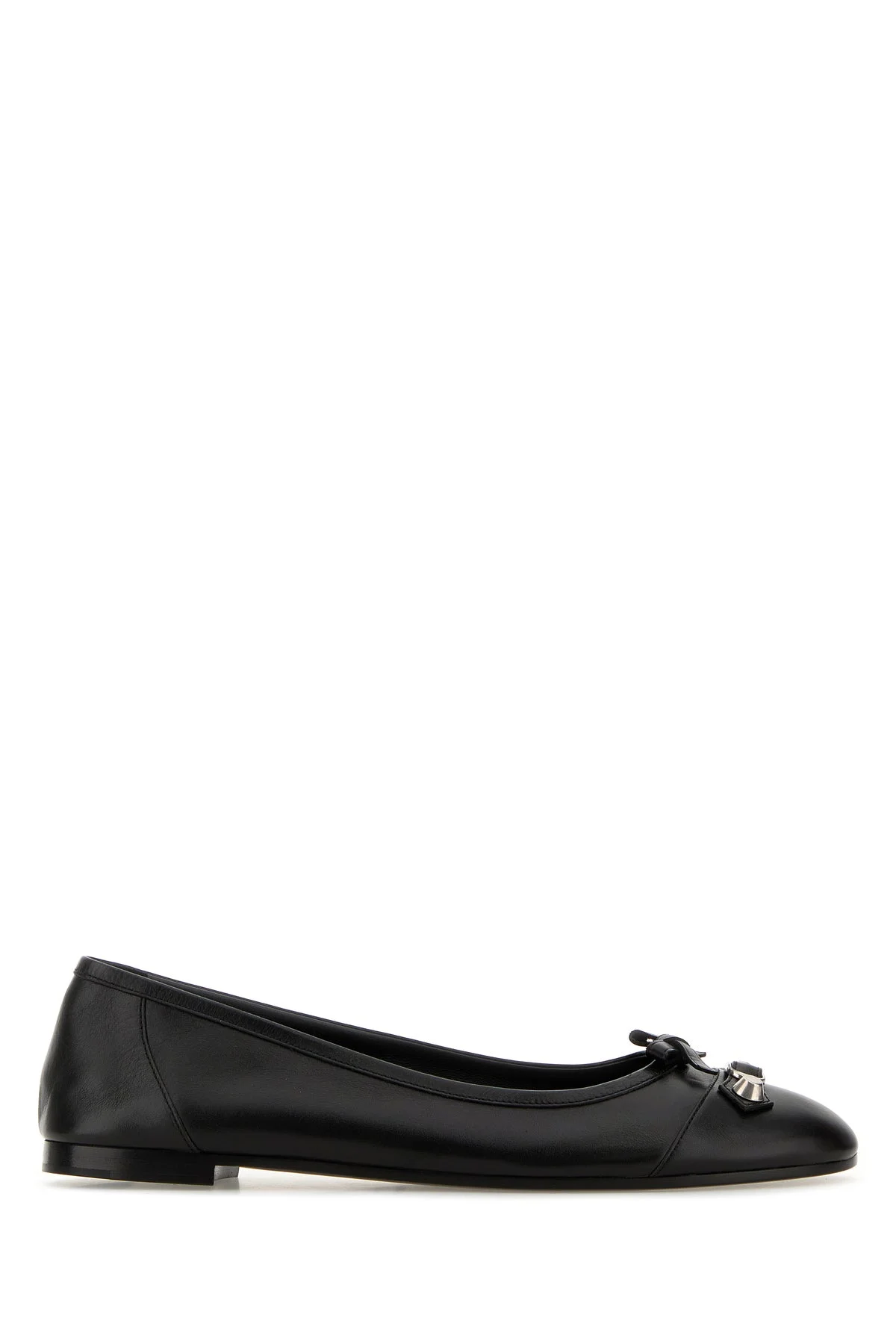 Black leather City Up ballerinas - 1