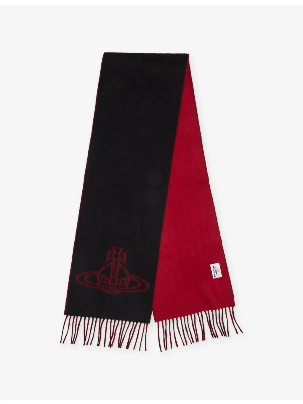 Double Face Orb-Jacquard Wool Scarf - 1