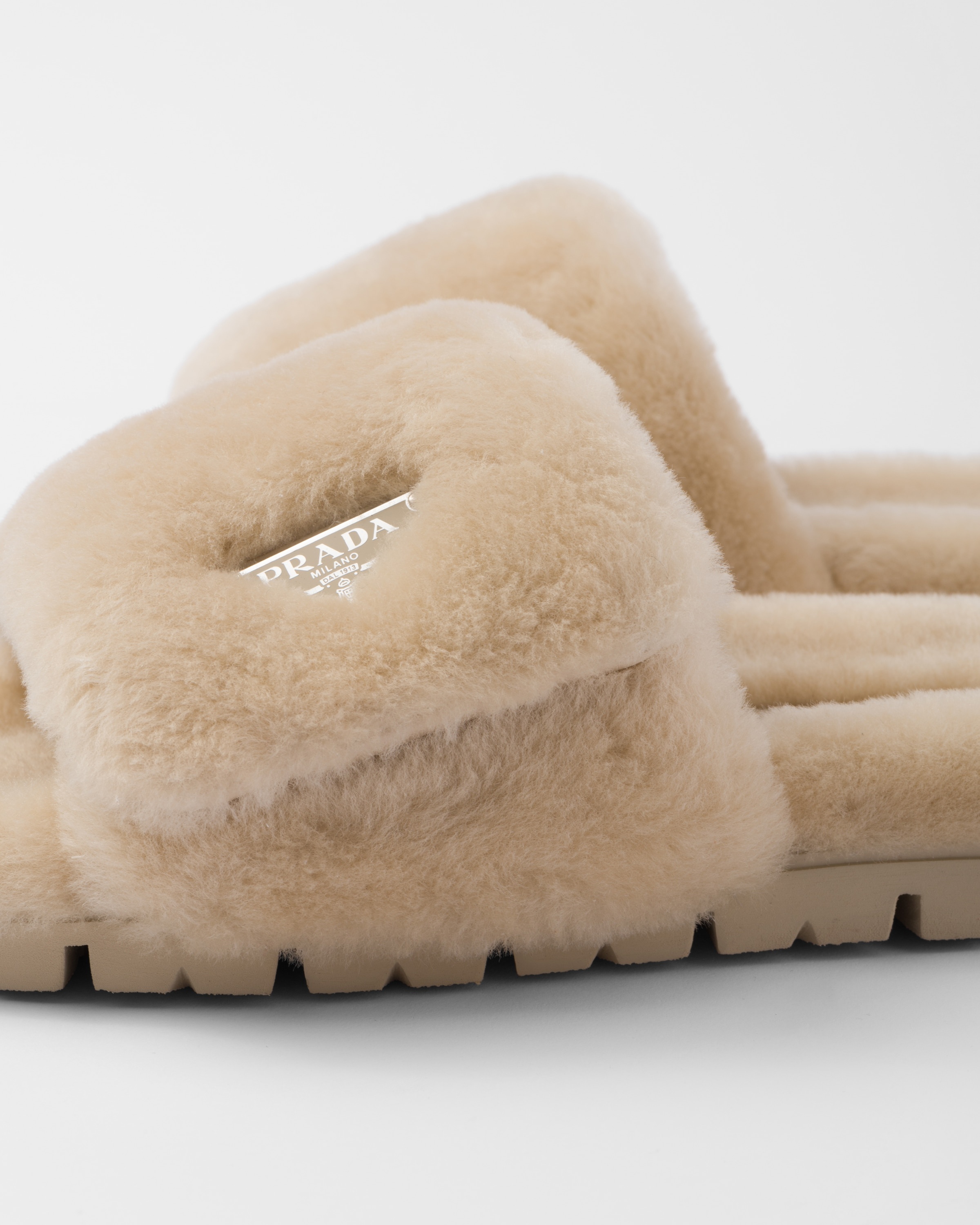 Shearling slides - 6