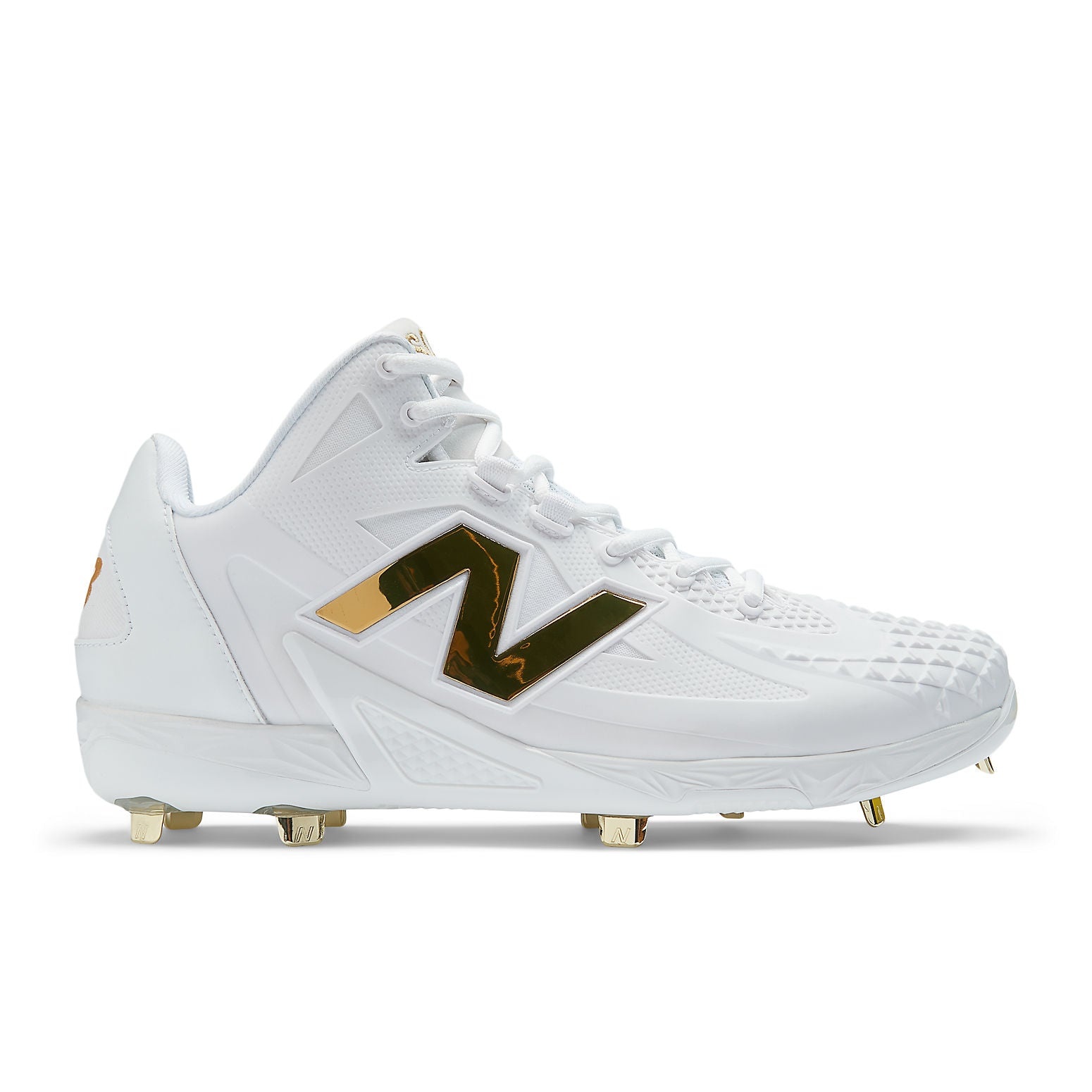 New Balance Ohtani 1 Cleats 'White Metallic Gold' MSHOWT1 - 2