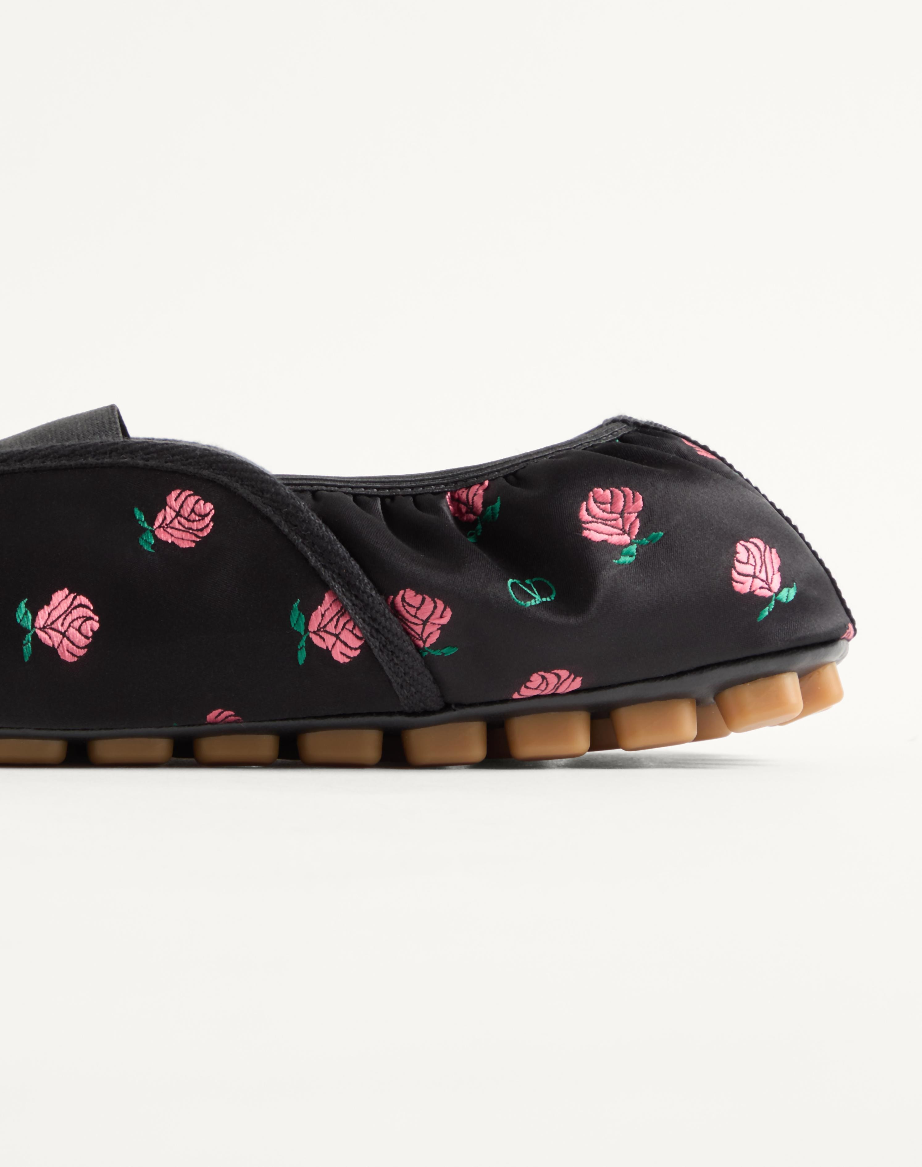 RHYTMIKA SLIPPER IN JACQUARD ROSE FABRIC - 8