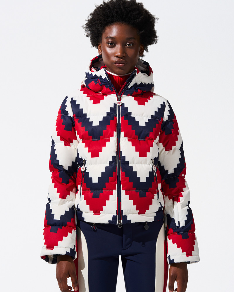 PERFECT MOMENT Chevron Polar Flare Down Jacket outlook