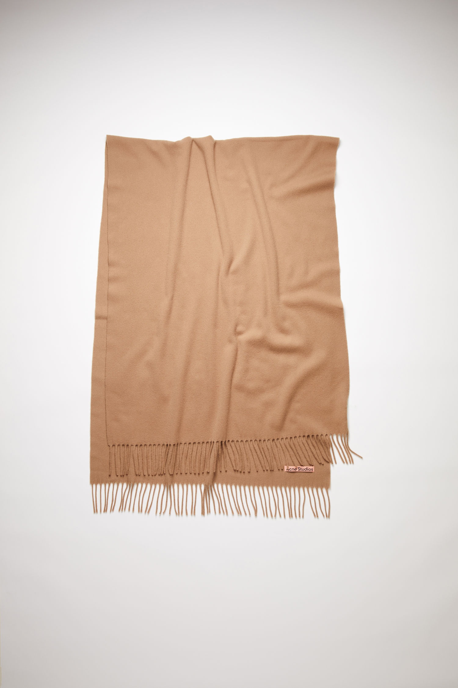 Oversized cashmere scarf - Caramel brown - 1