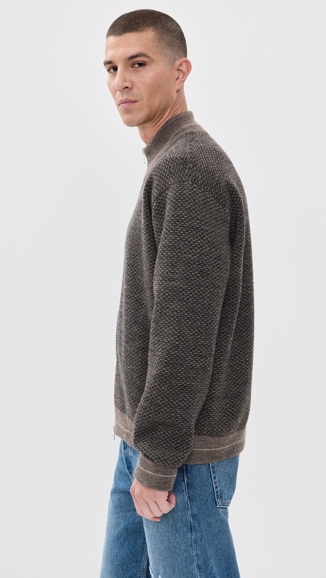 Knit Zip Cardigan - 3