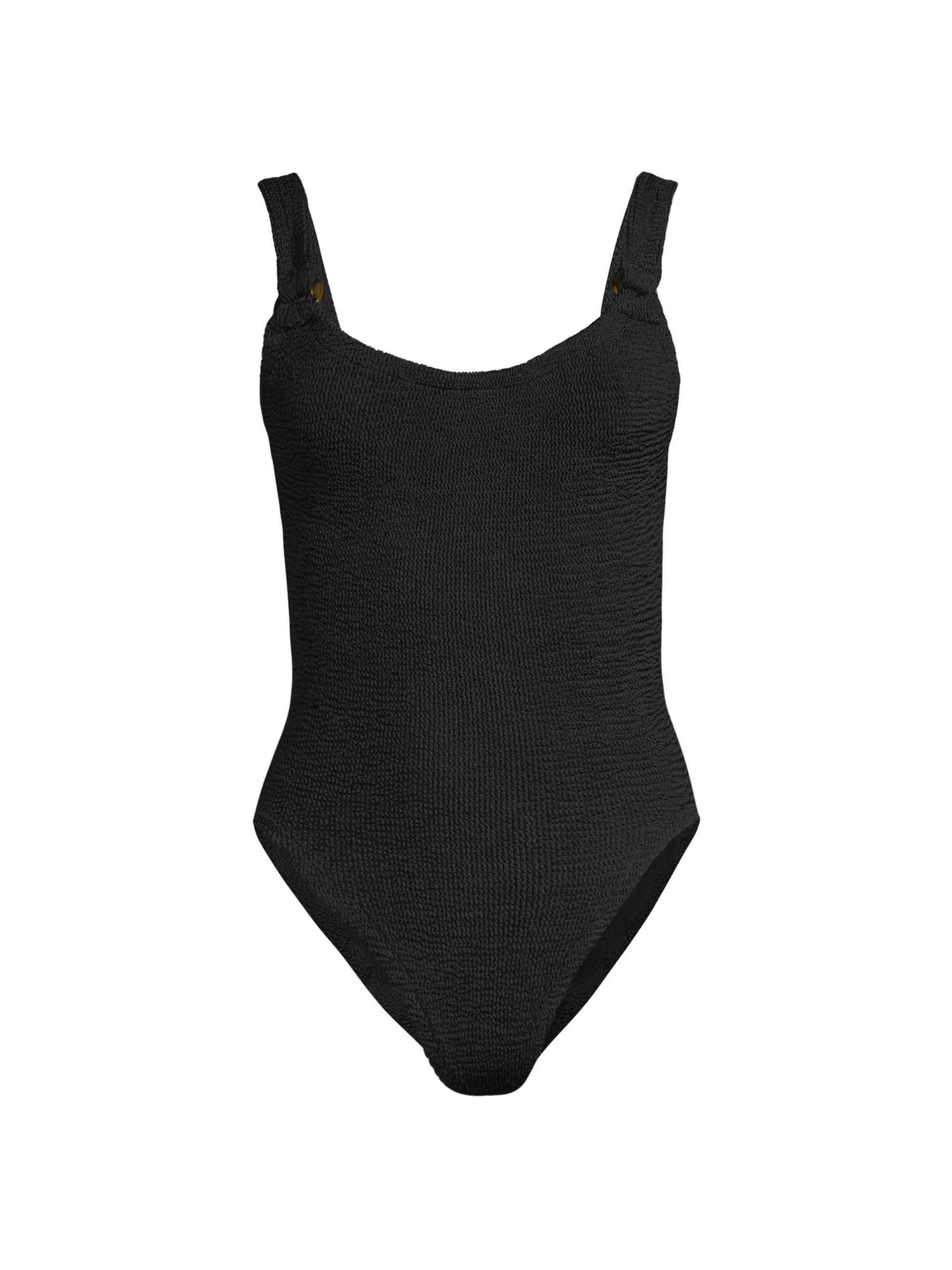 Women's Domino One-Piece Swimsuit - Black - 1