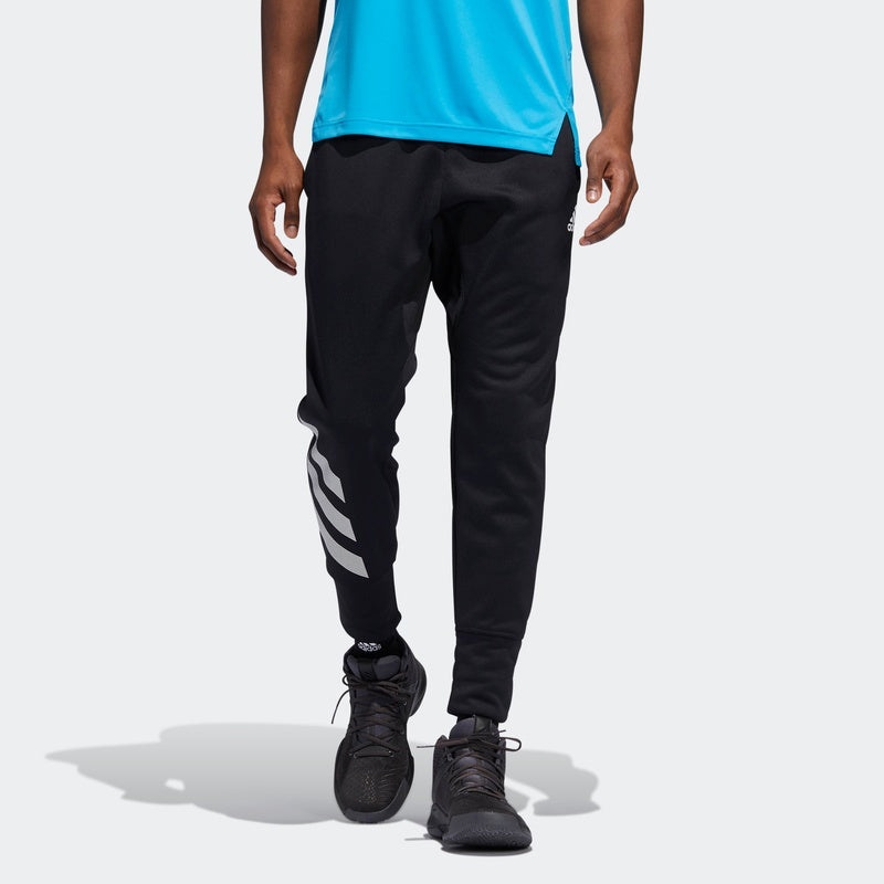 adidas Act Side Stripe Printing Sports Long Pants Black DW7326 - 3