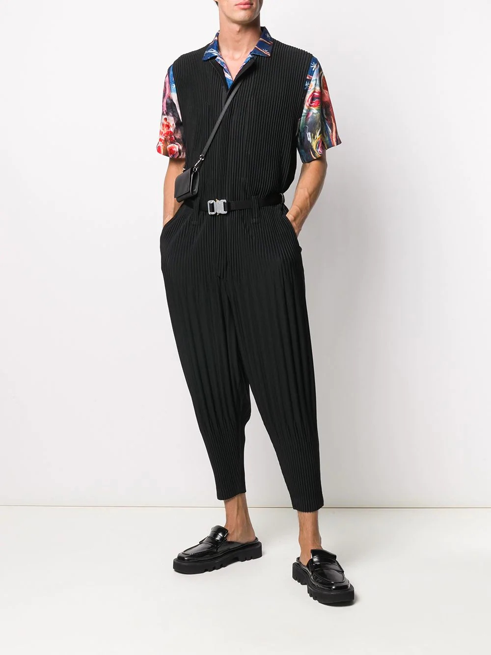 micro-pleated jumpsuit - 2