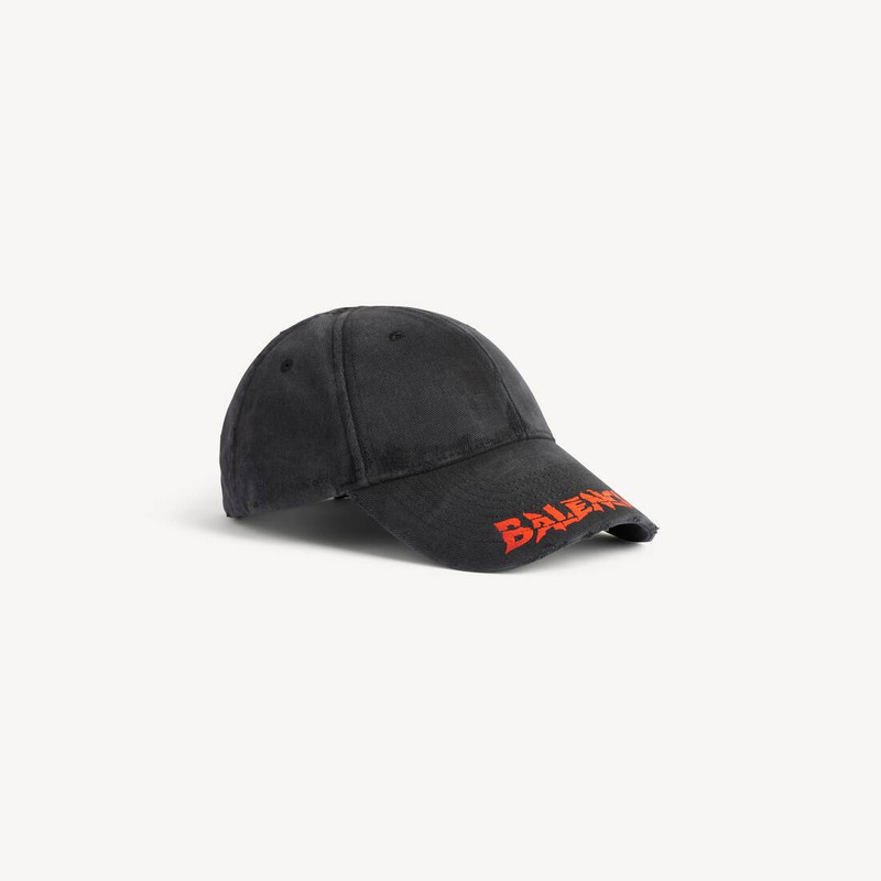 BALENCIAGA Men's Logo Cap in Black outlook