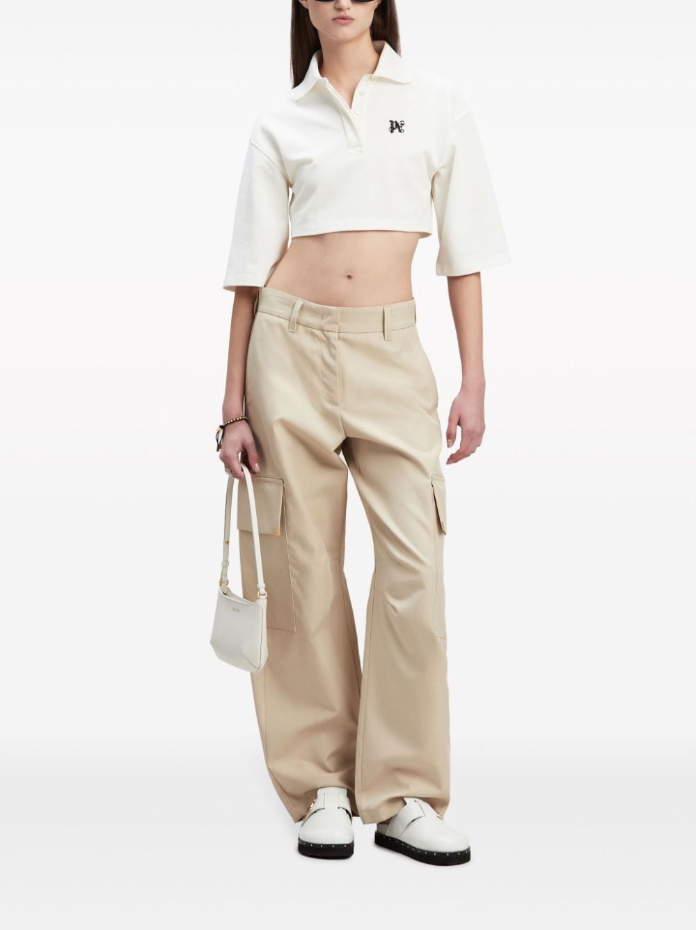 carrot-cut cotton trousers - 2