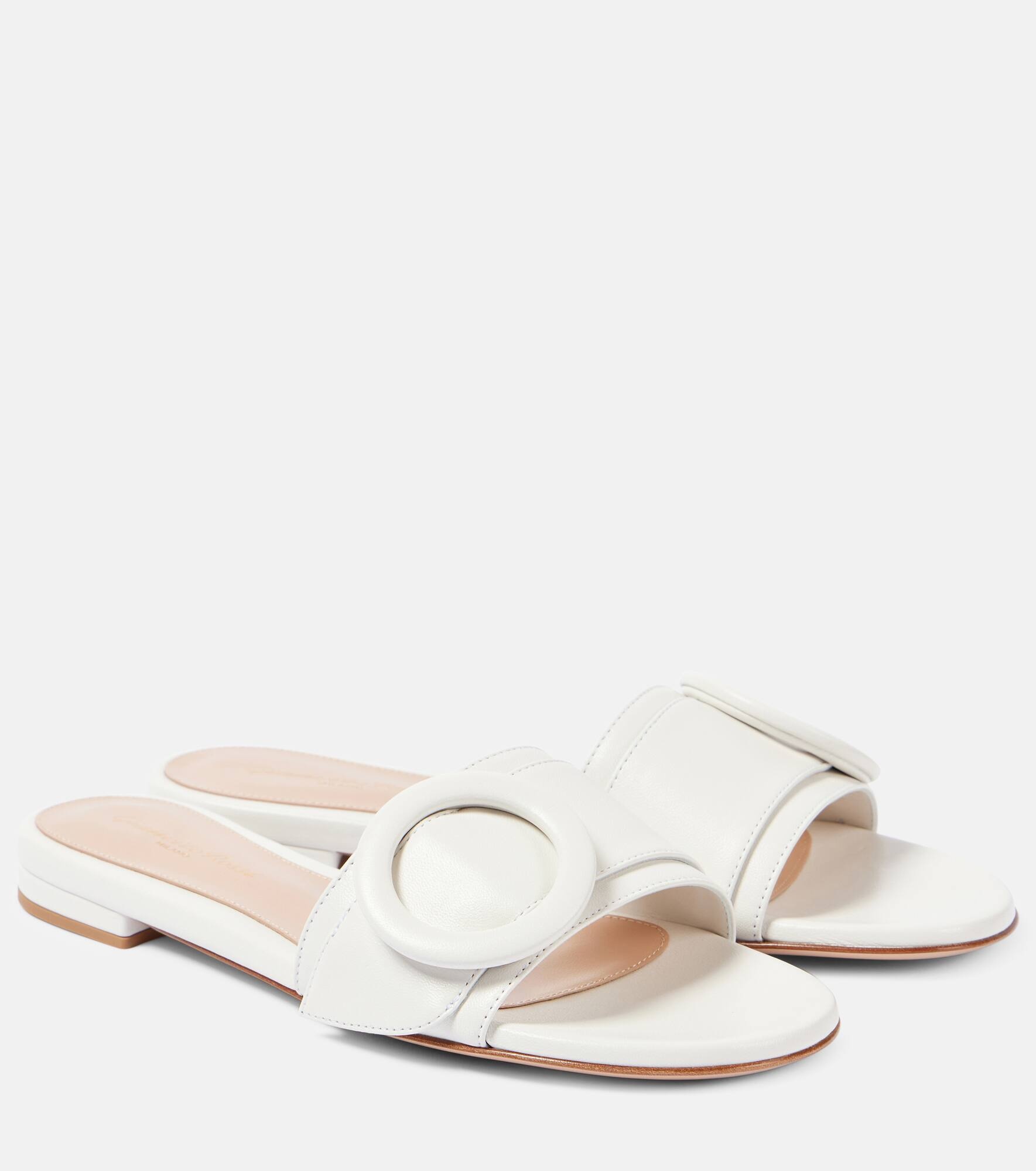 Leather slides - 1