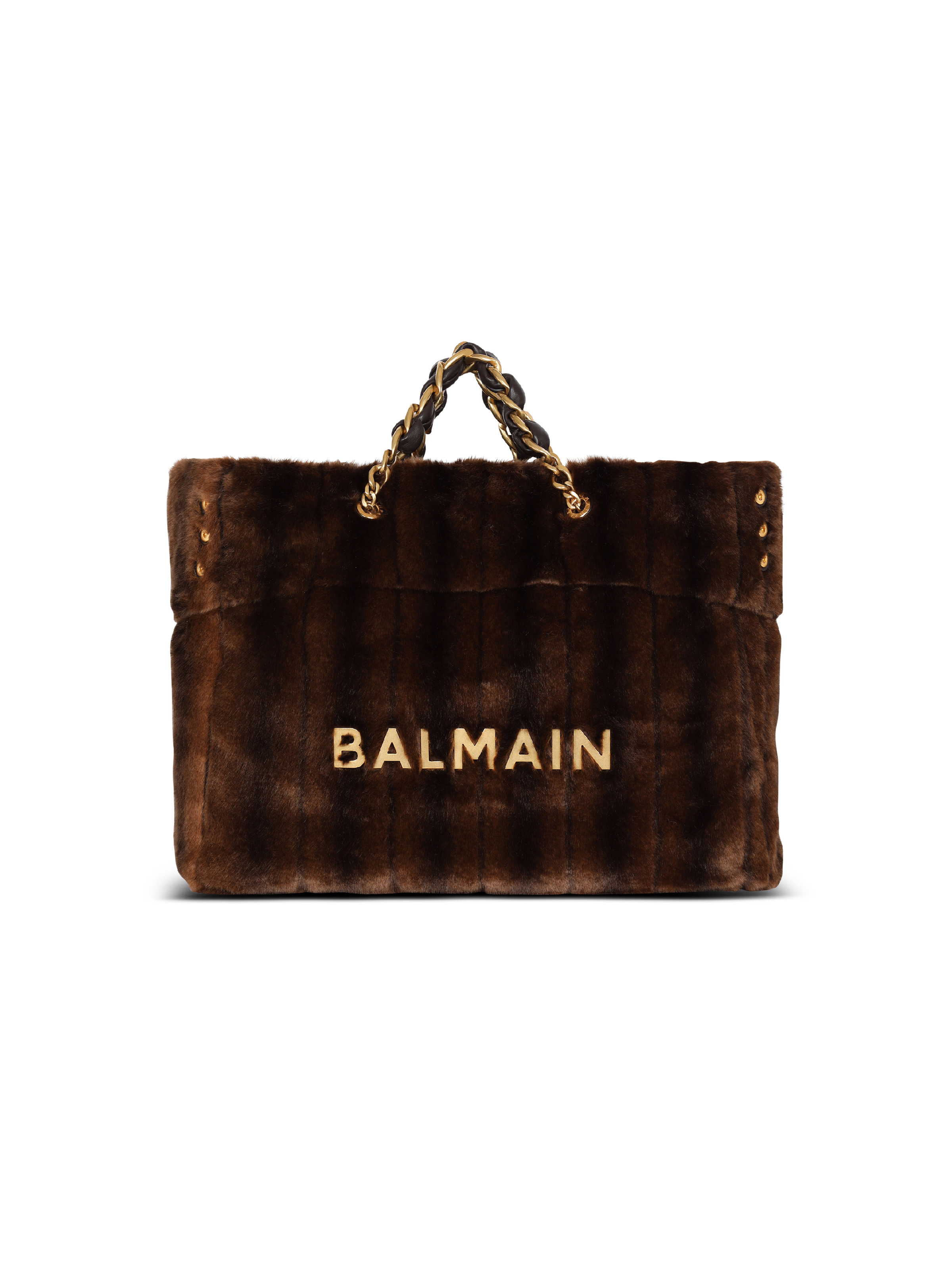1945 Soft faux fur tote bag - 1