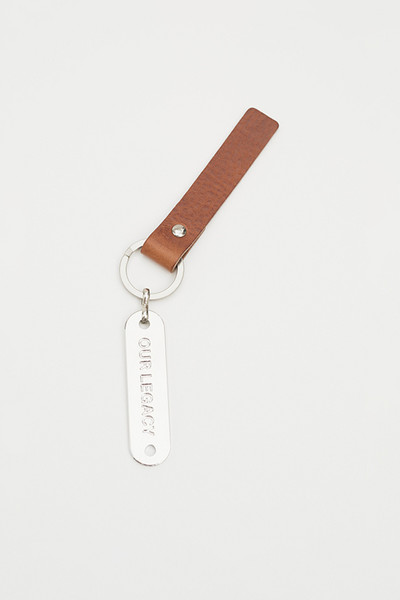 Our Legacy Ring Keyring Grizzly Cognac Leather outlook