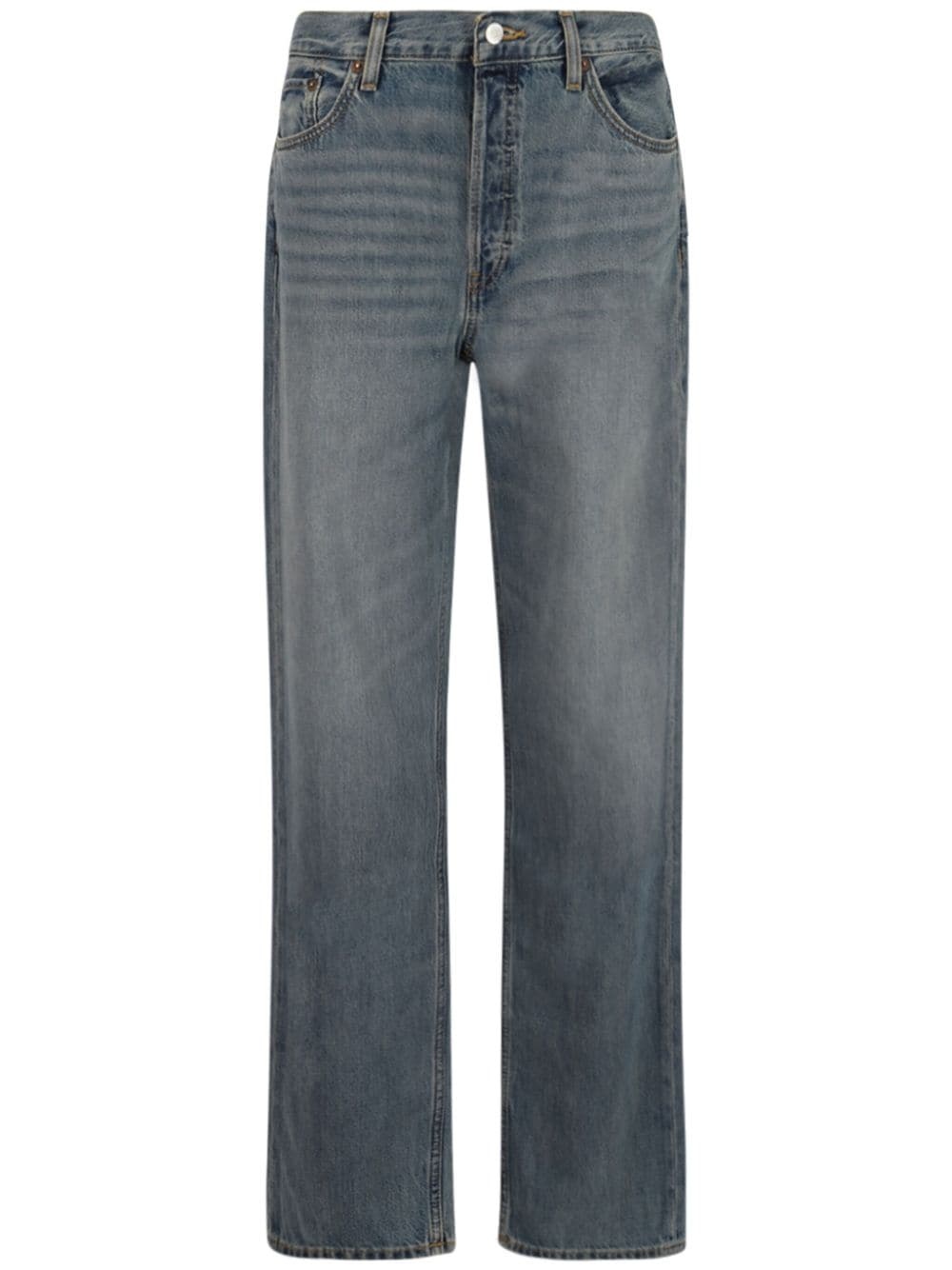 logo-patch straight-cut jeans - 1