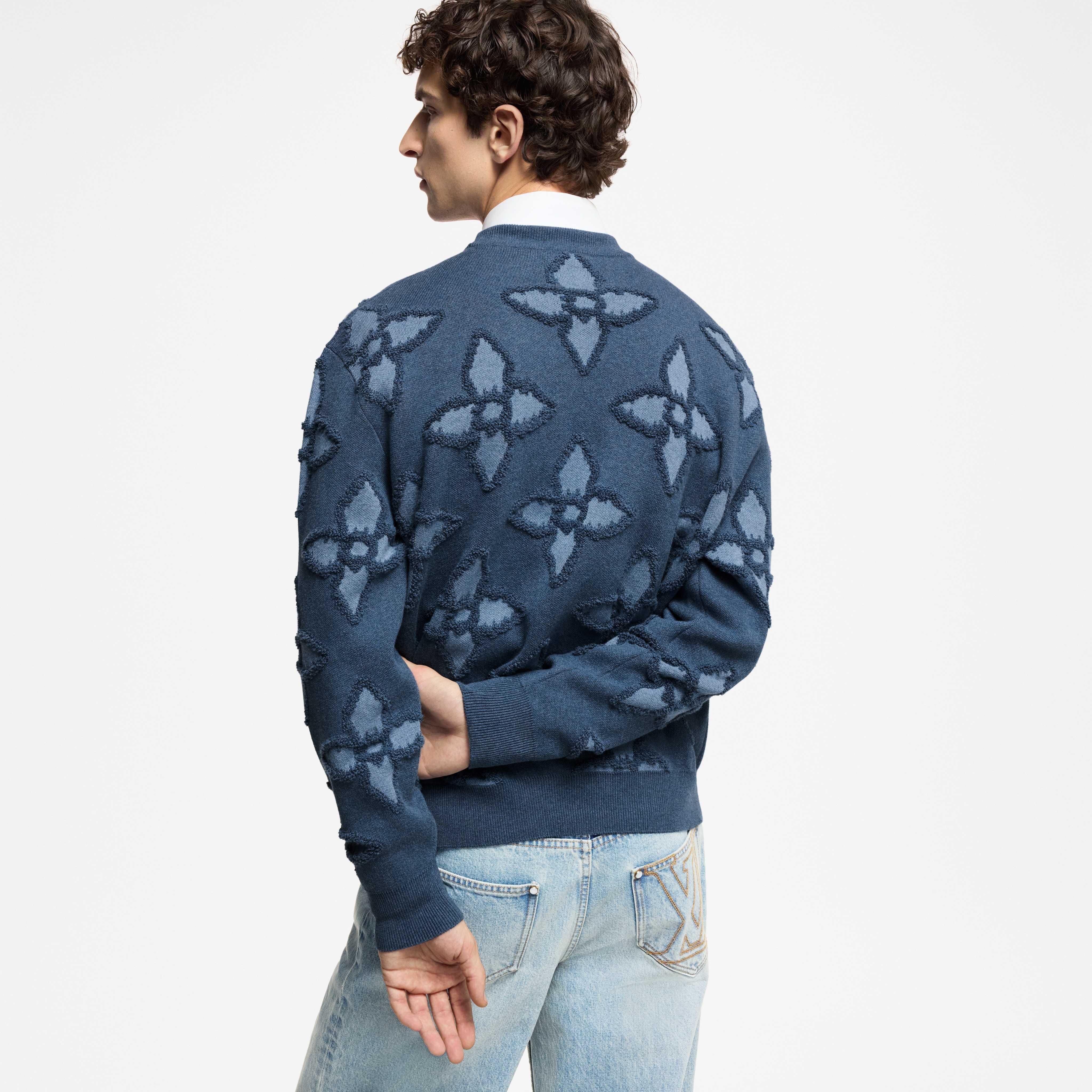 Louis Vuitton Textured Cotton Crewneck | louisvuitton