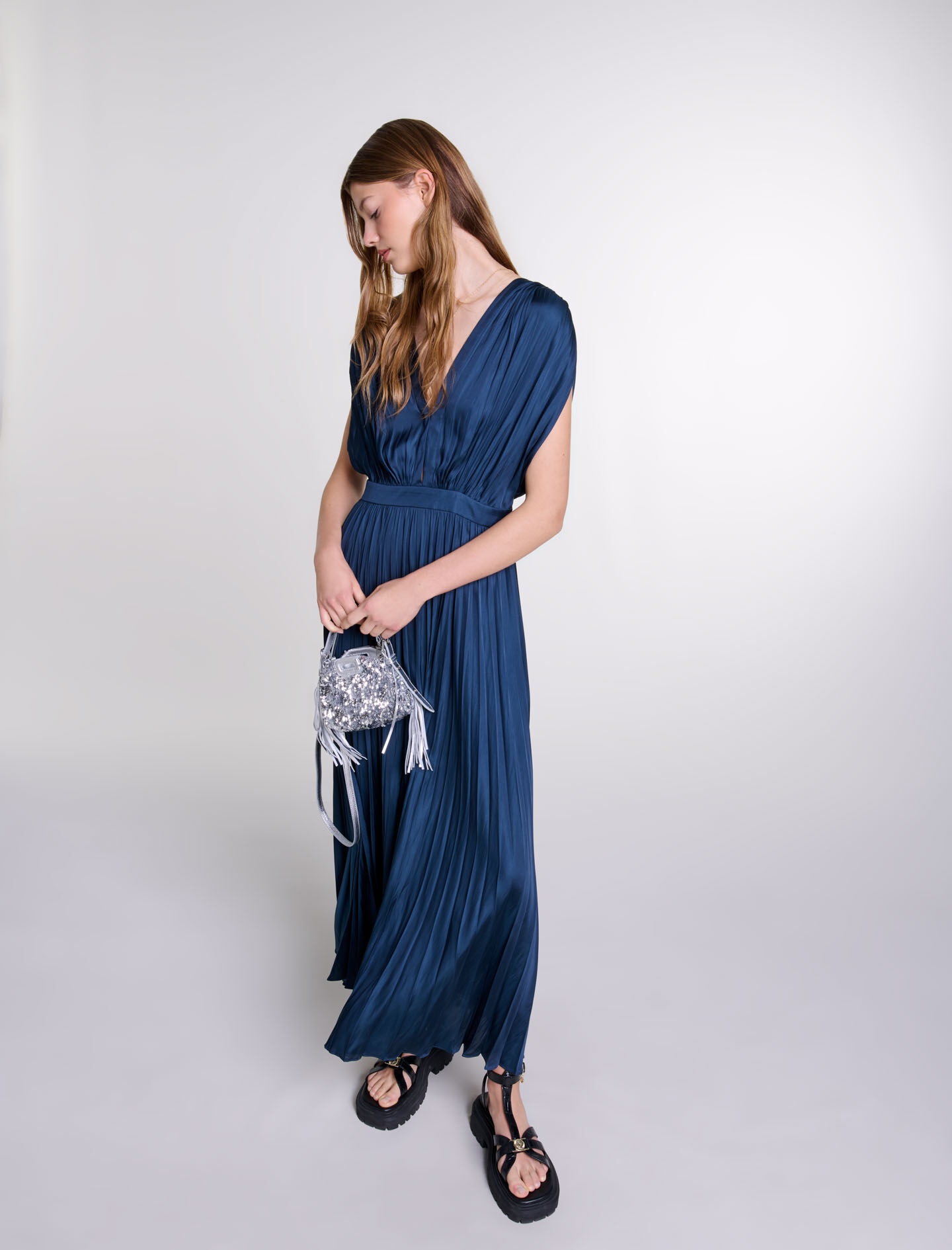 Pleated maxi dress - 6