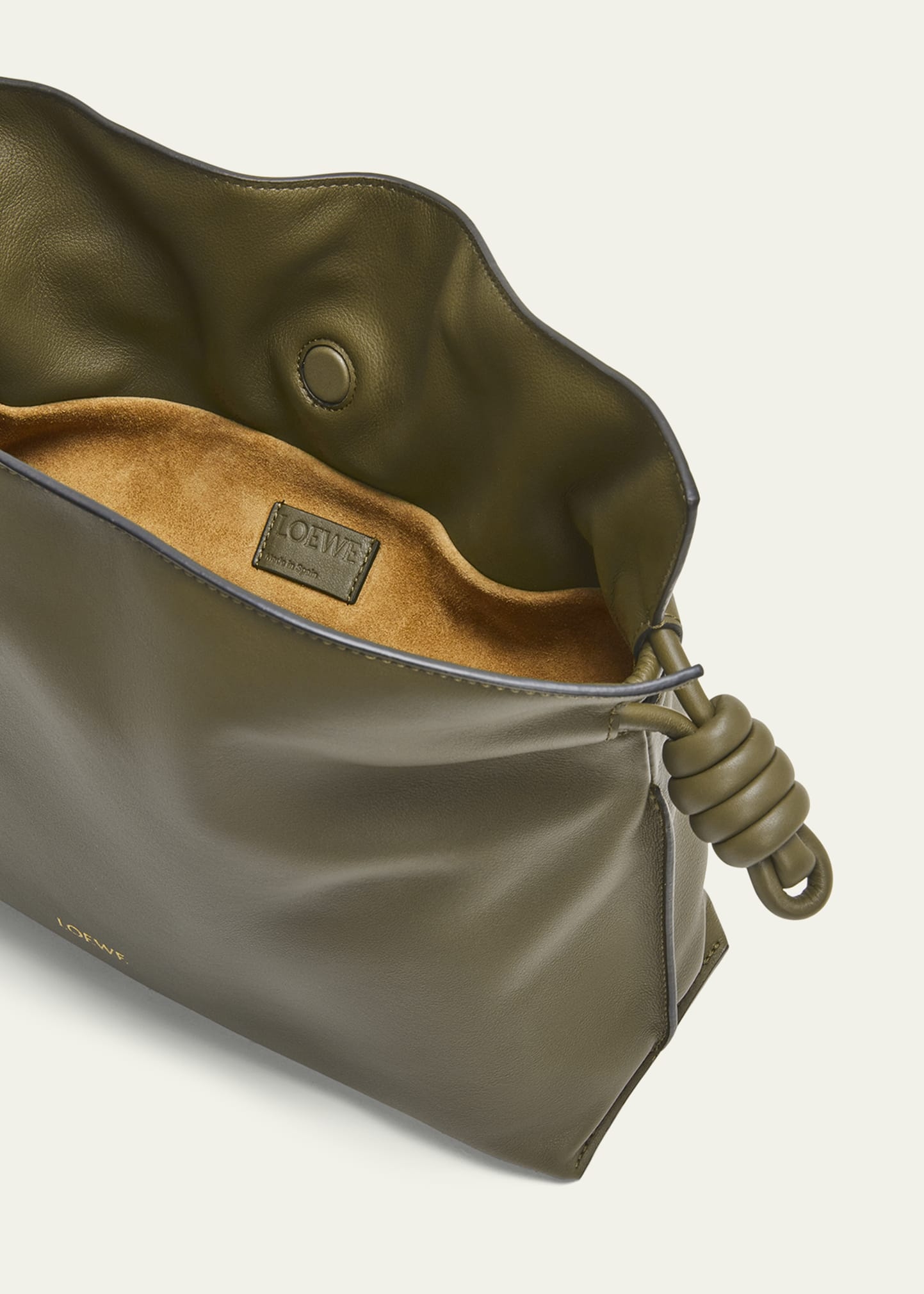 Flamenco Leather Clutch Bag - 4