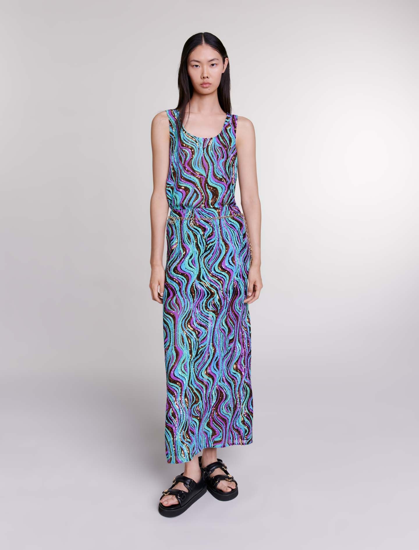Sequin maxi skirt - 2