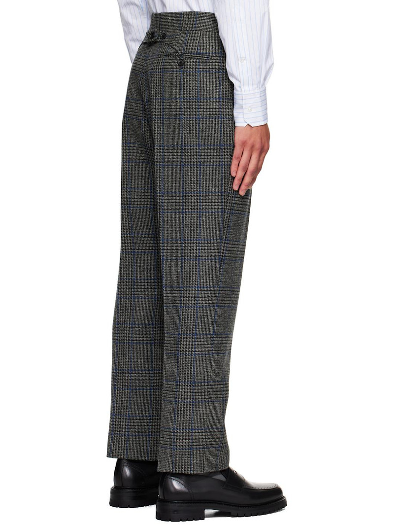 Gray Prince of Wales Hunting Tweed Trousers 3