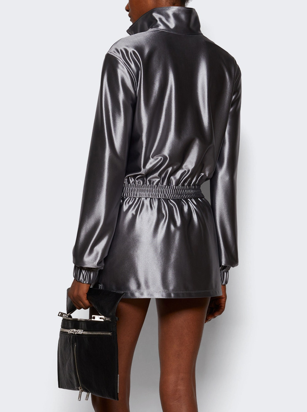 Shrunken Zip-up Jacket Alloy - 4