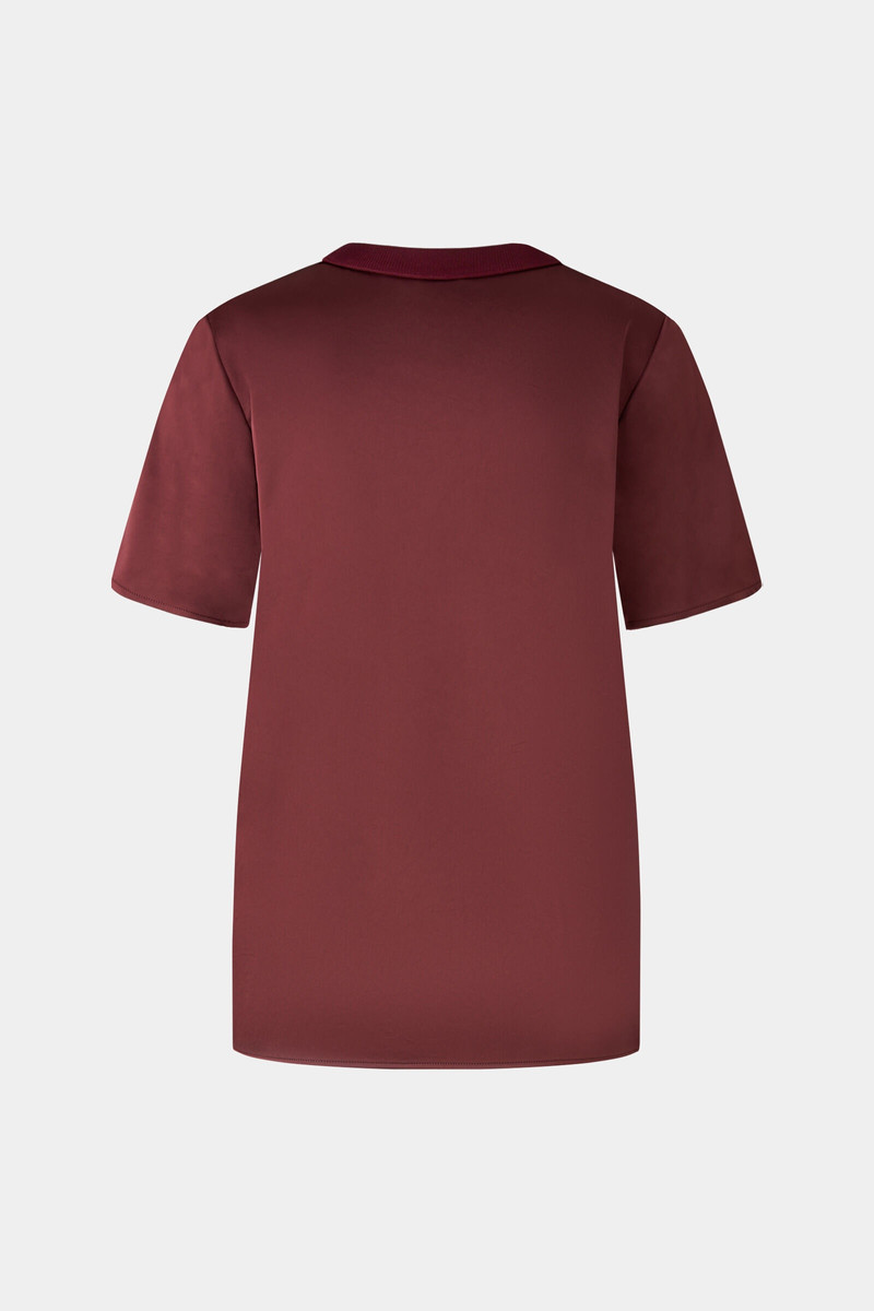 BOGNER Satin shirt Dylan in Wine red outlook