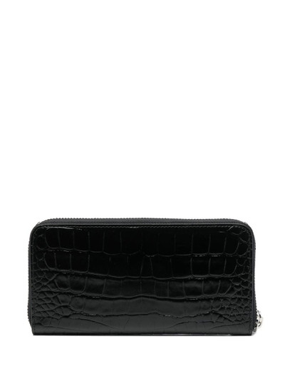 PHILIPP PLEIN crocodile-embossed leather purse outlook