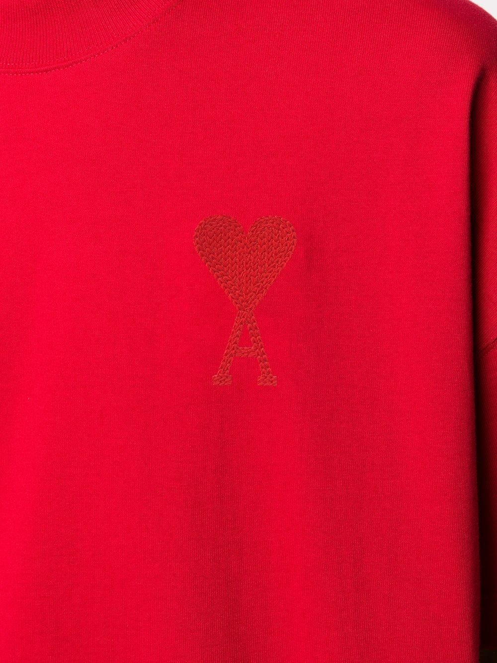 embroidered Ami De Coeur T-shirt - 5