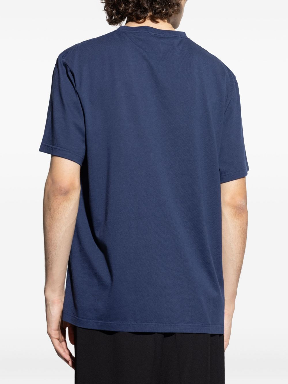 logo-detailed cotton T-shirt - 4