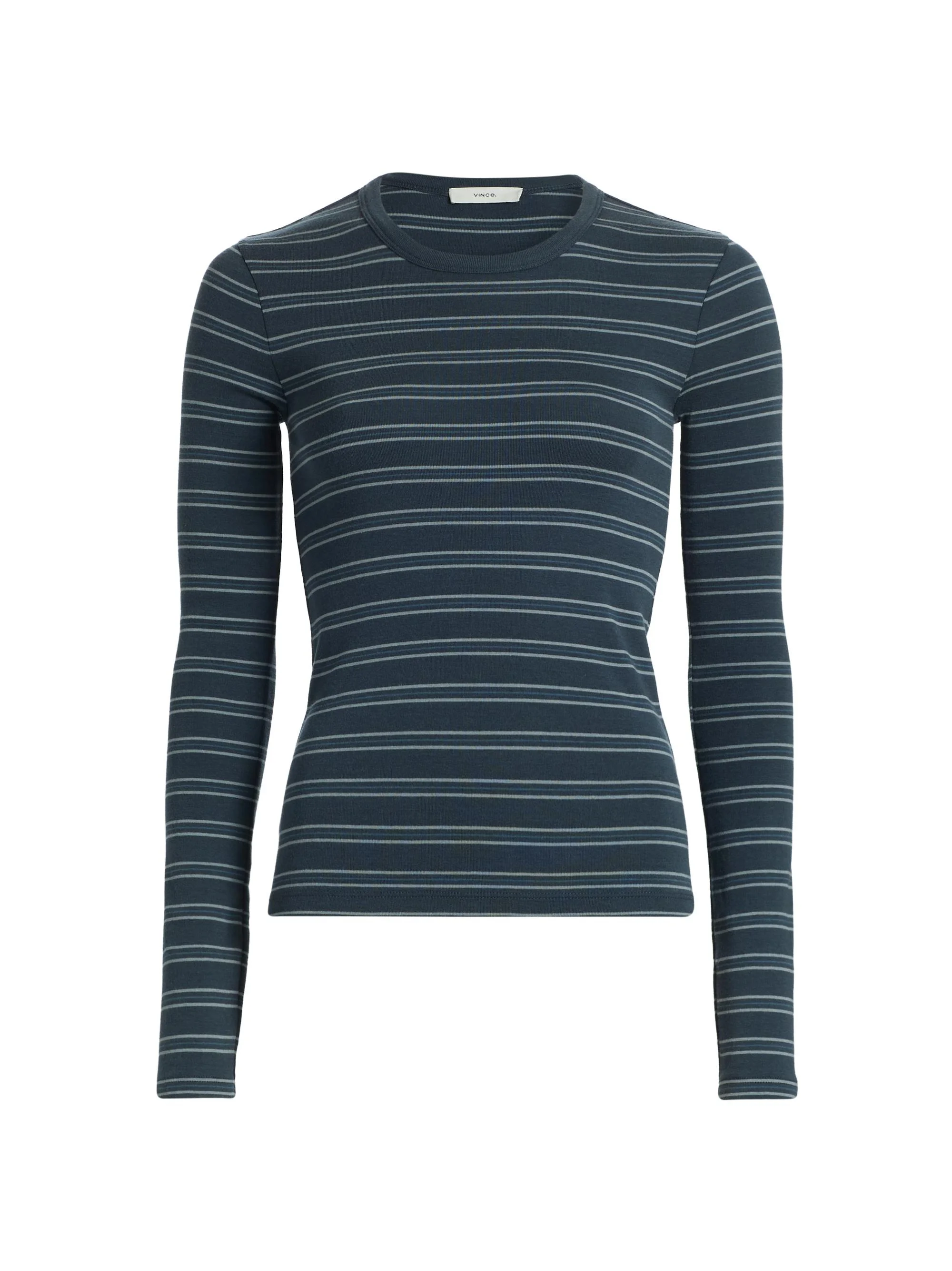 Women's Striped Slim-Fit T-Shirt - Azura Combo - 1