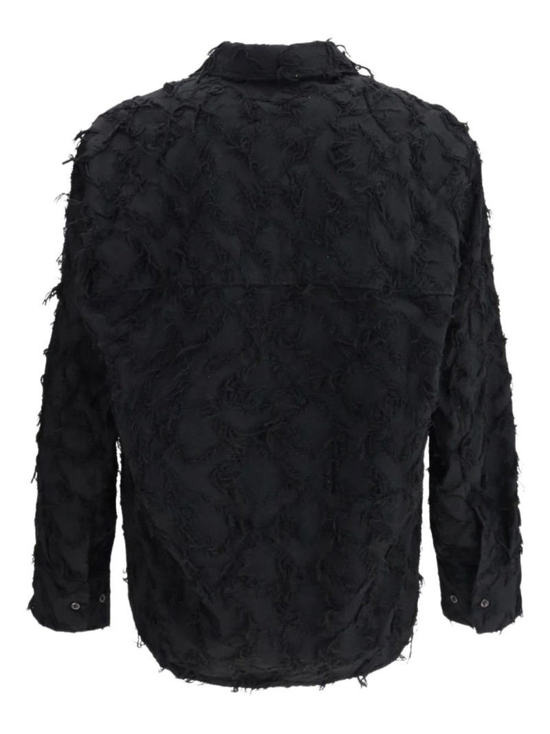 Séfr fringed twill long-sleeve shirt outlook