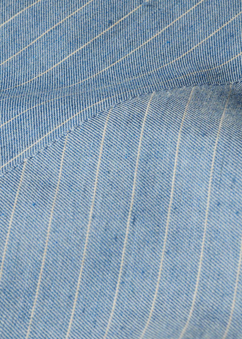 Women's Light Blue Pinstripe Trousers 3