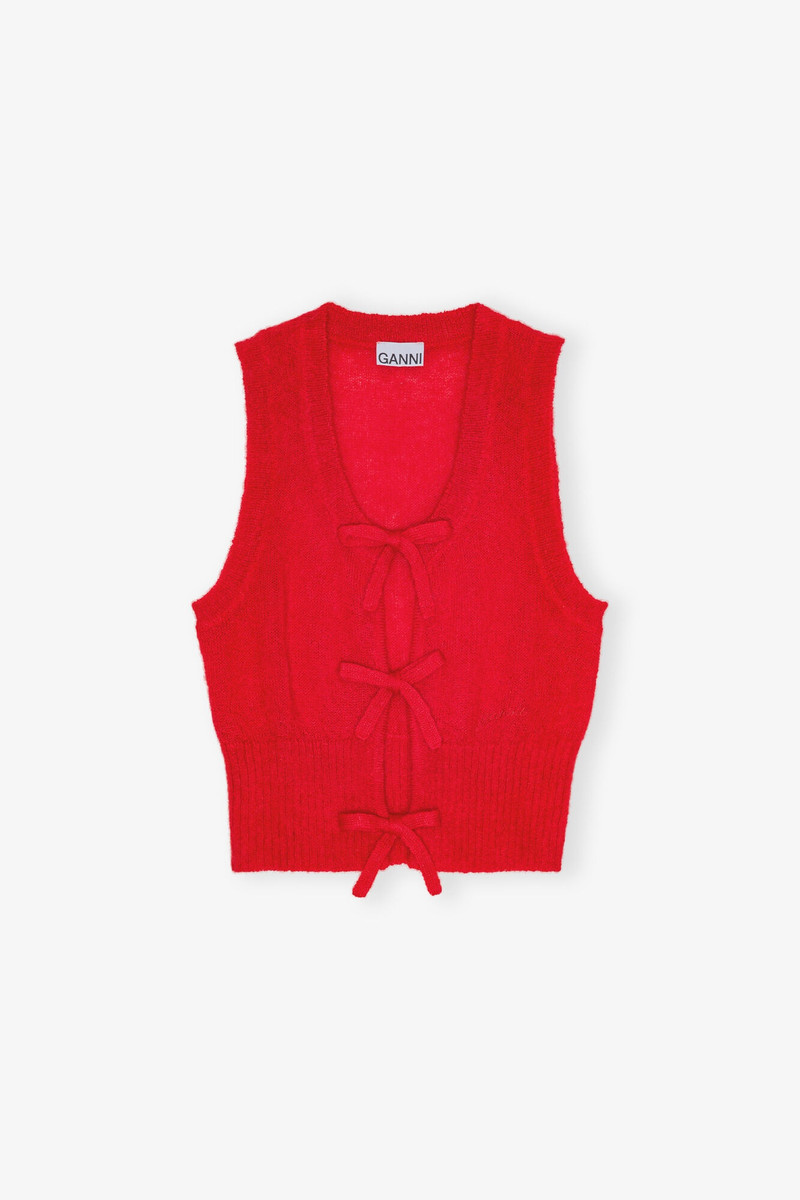 RED TIE STRING VEST 1