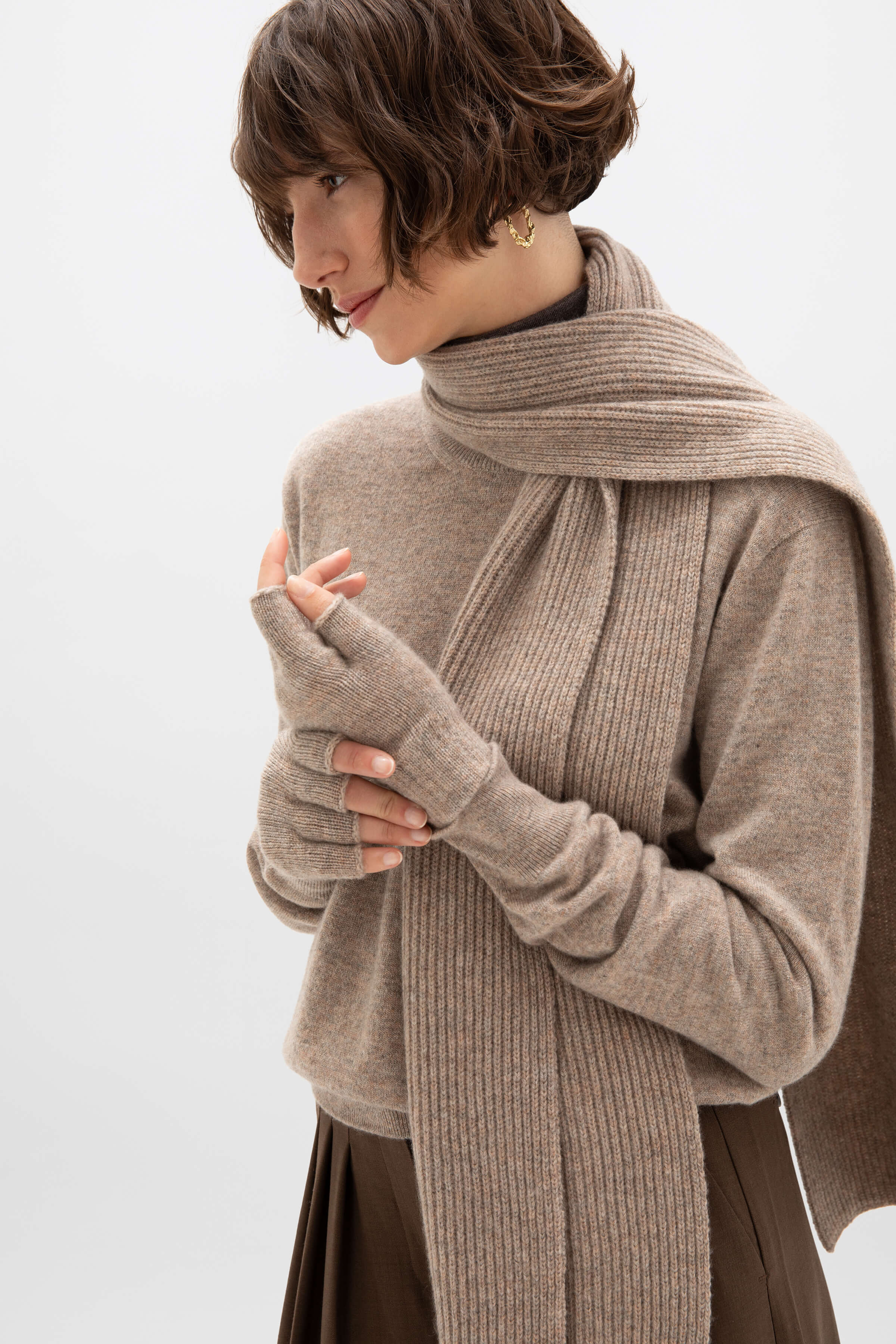 Ribbed Cashmere Scarf - 6