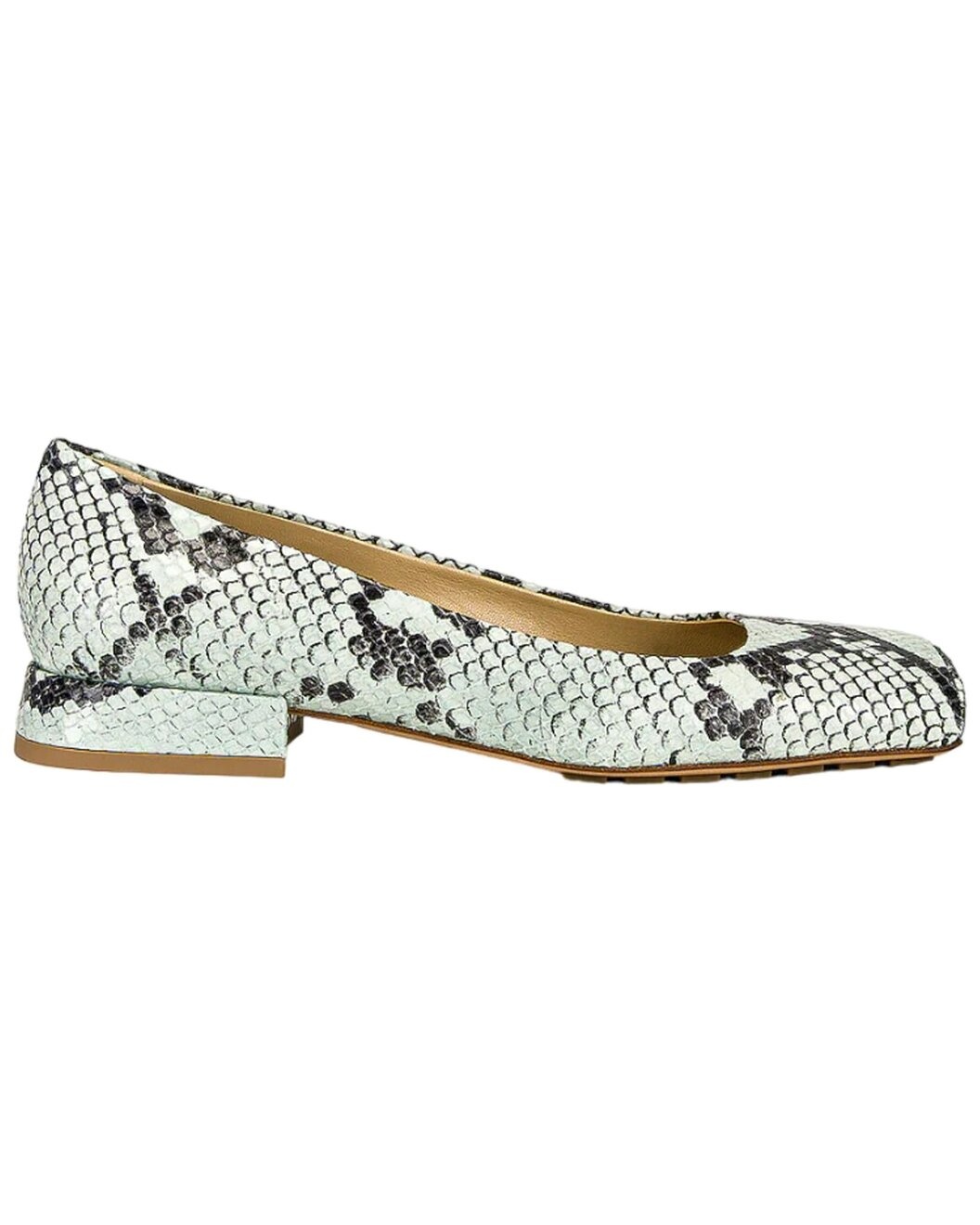 Bottega Veneta Snake-Embossed Leather Pump - 2