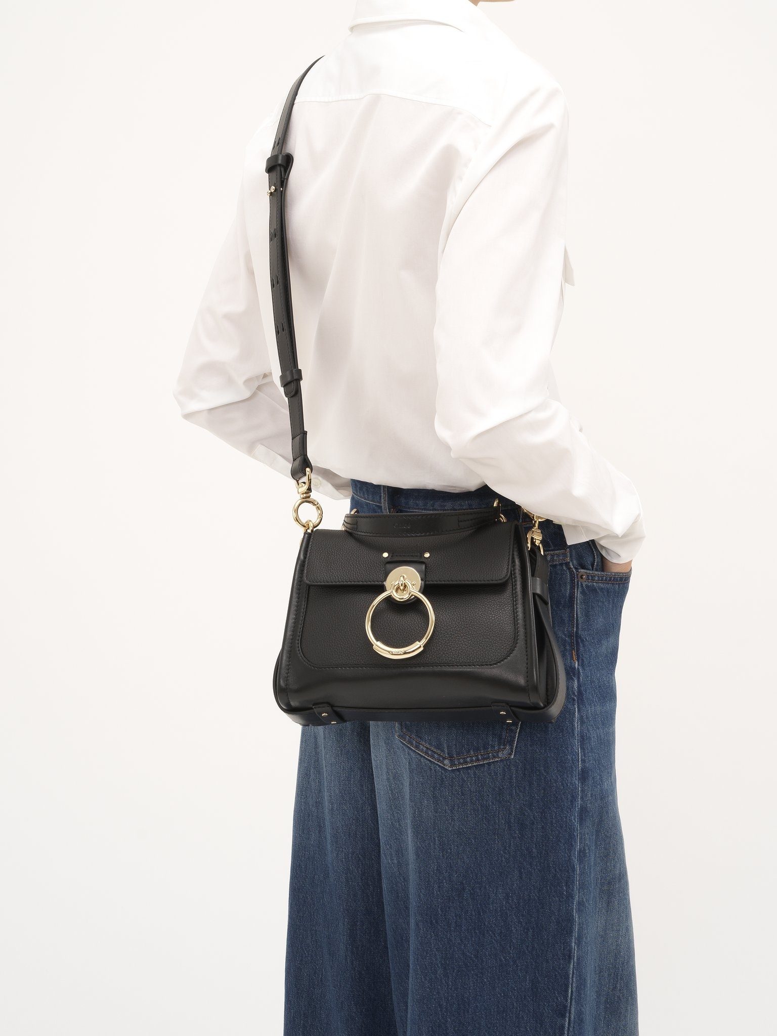 MINI TESS DAY BAG IN GRAINED & SOFT LEATHER - 8