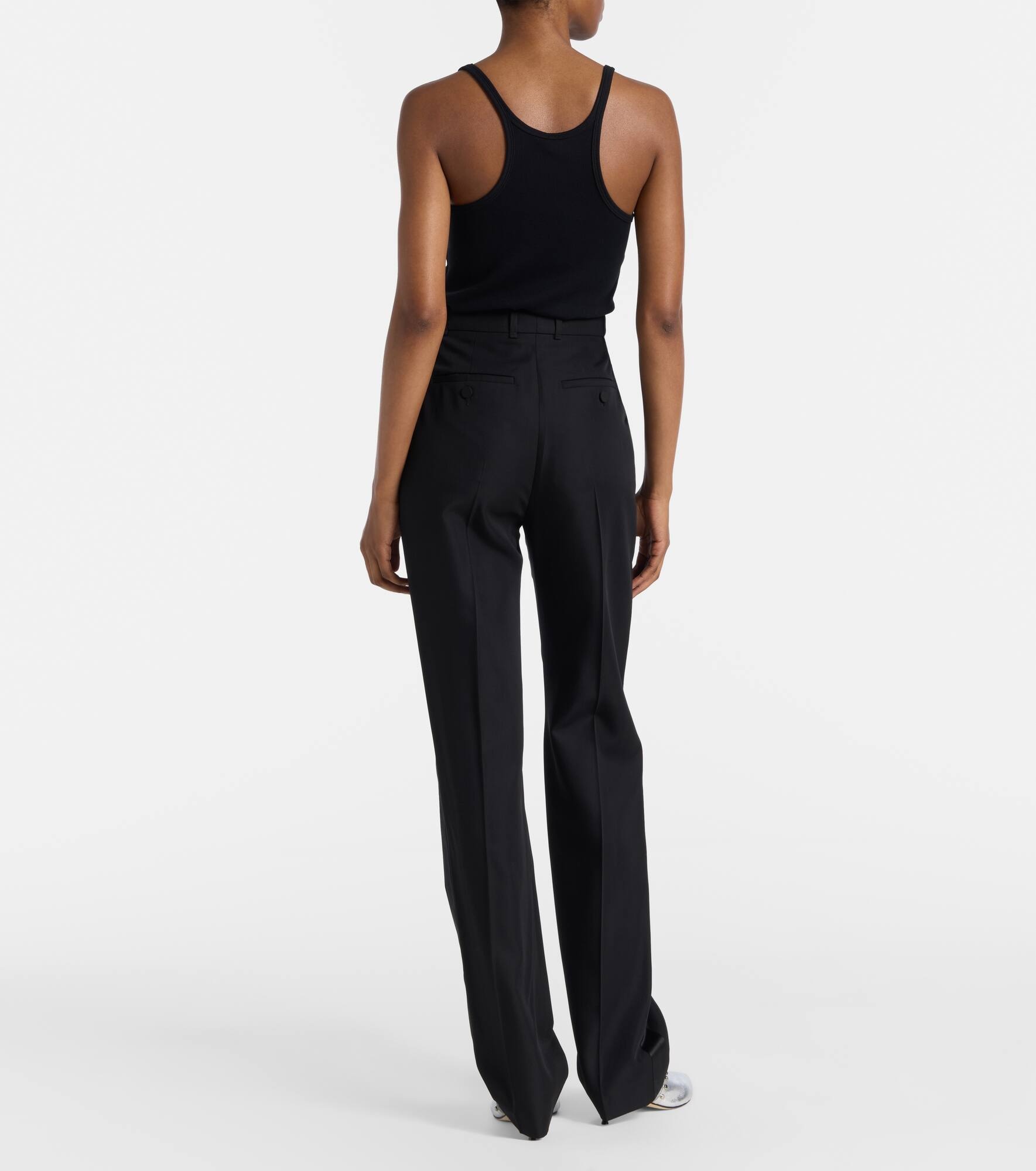 Wool-blend straight pants - 3