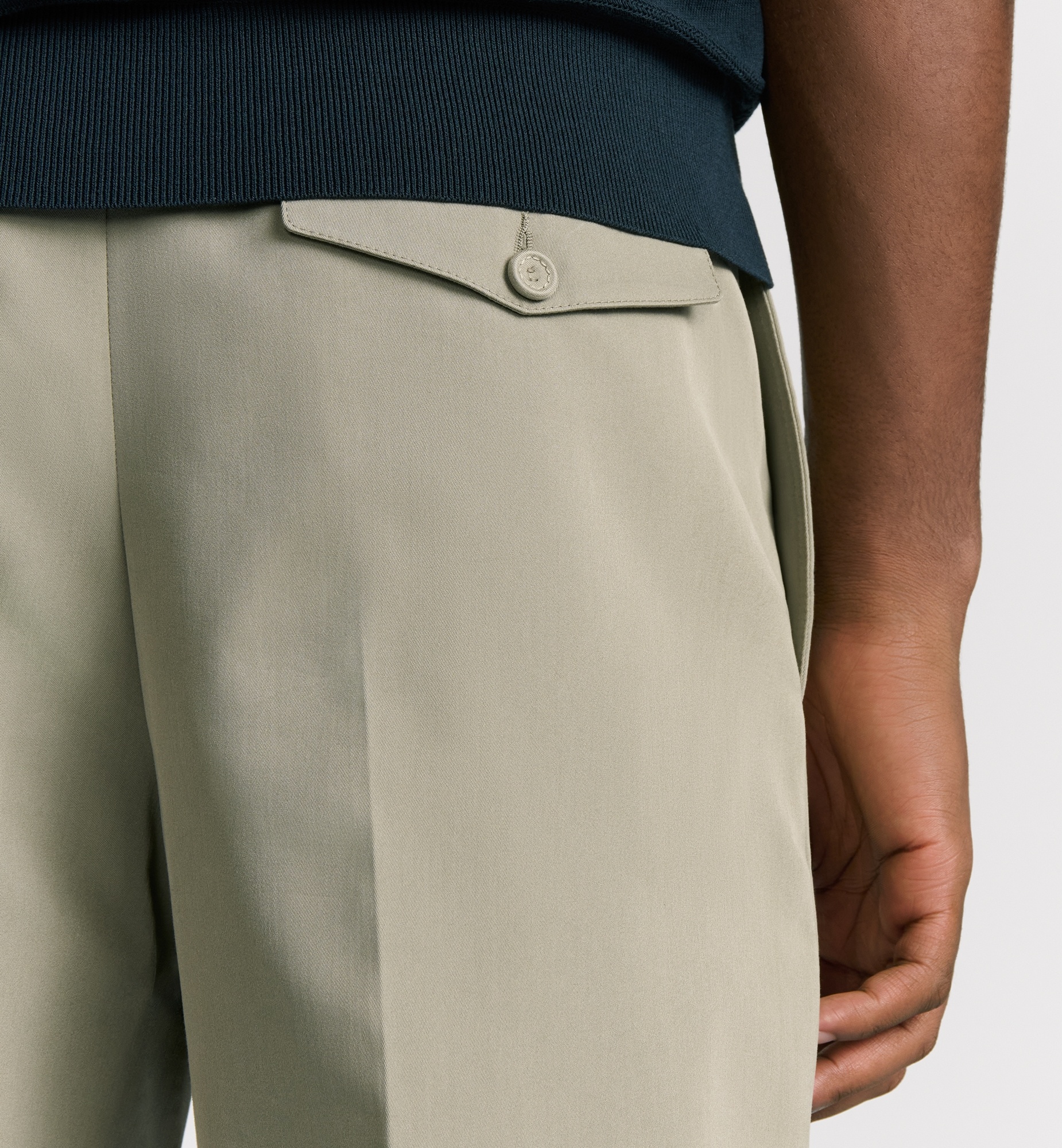 Pants with CD Diamond Embroidery - 5