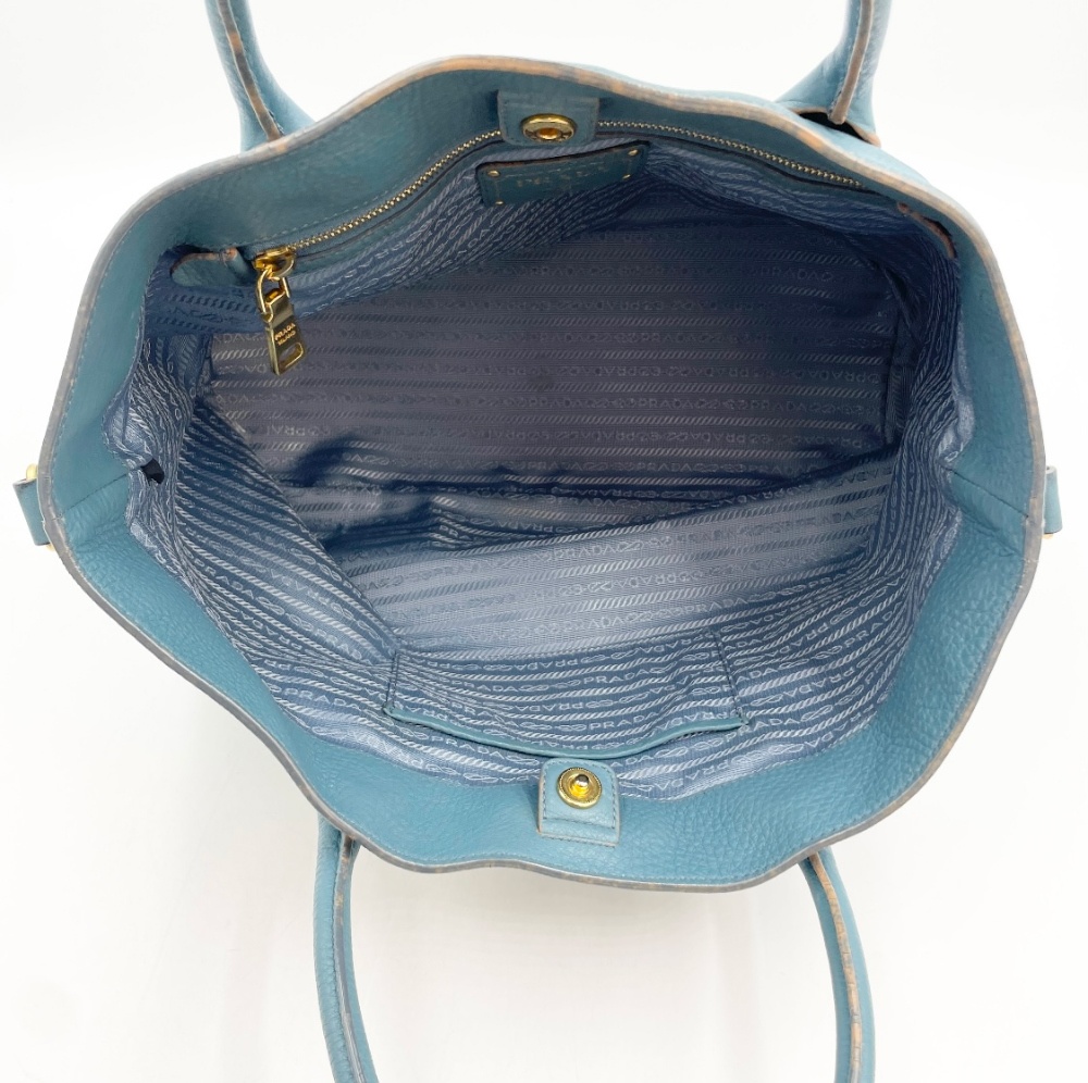 Prada Sky Blue Two Way Bag - 10
