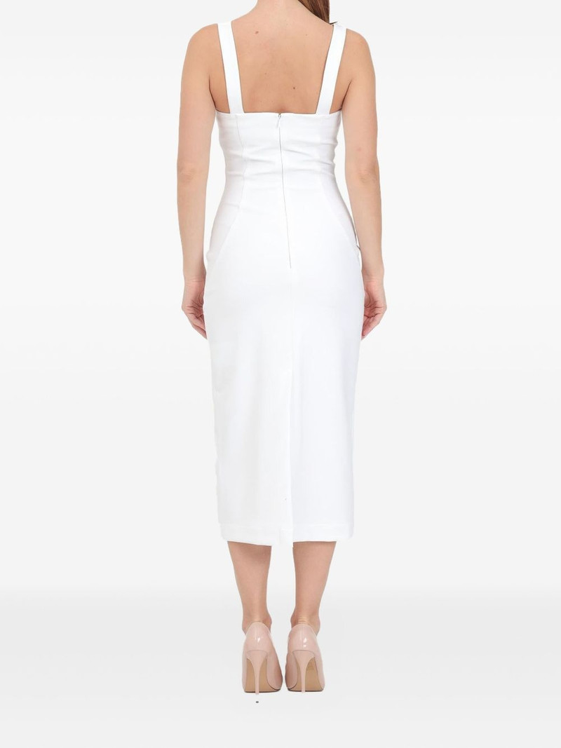 VERSACE JEANS COUTURE buckle-embellished midi dress outlook