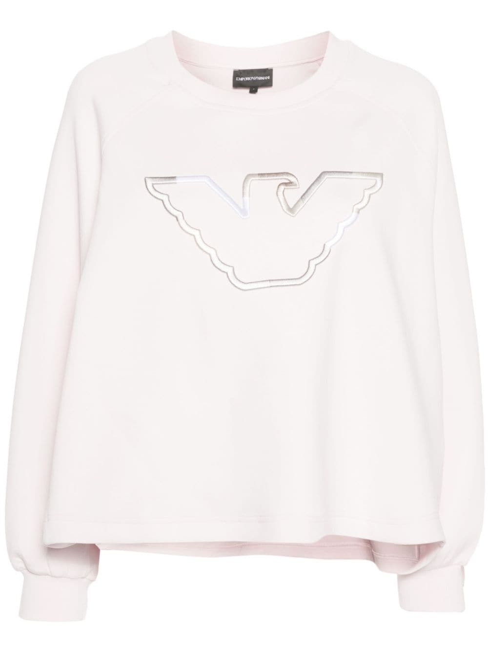 embroidered-logo sweatshirt - 1