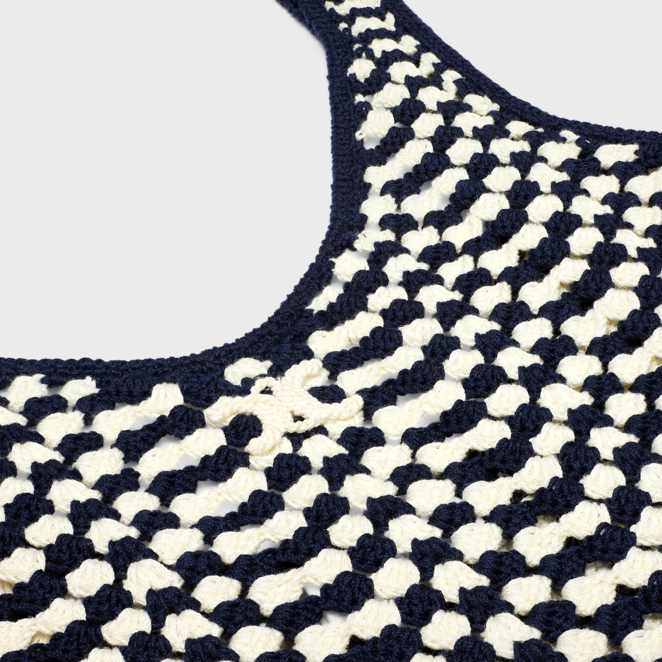 mini skater dress IN crochet cotton - 3
