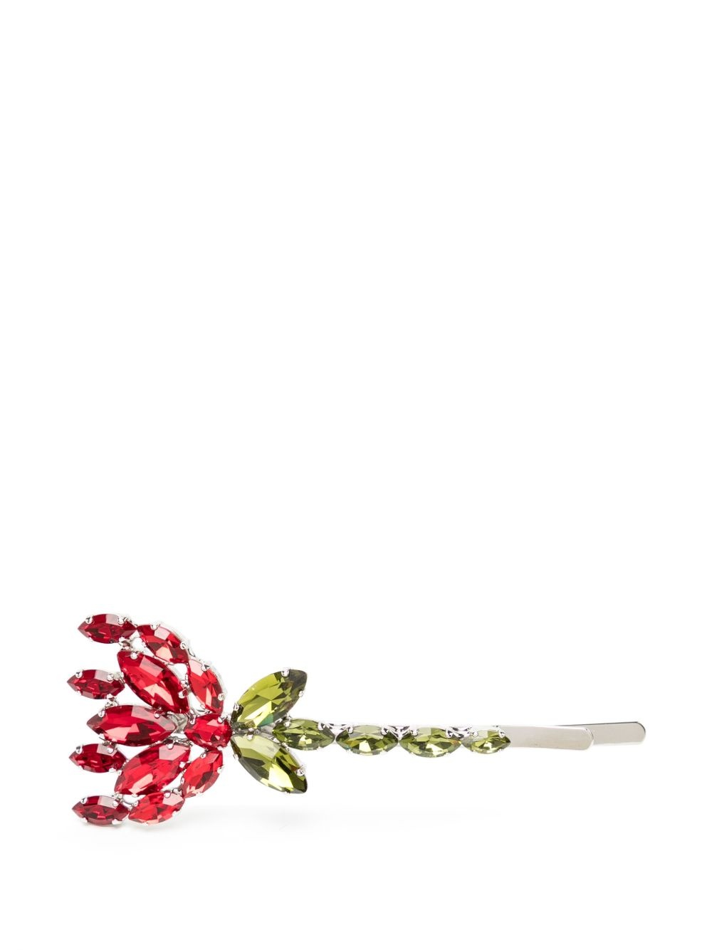 SIMONE ROCHA【華やかな印象 ☆Crystal Carnation Hair Clip】 Carnation crystal-embellished hair clip in multicoloured