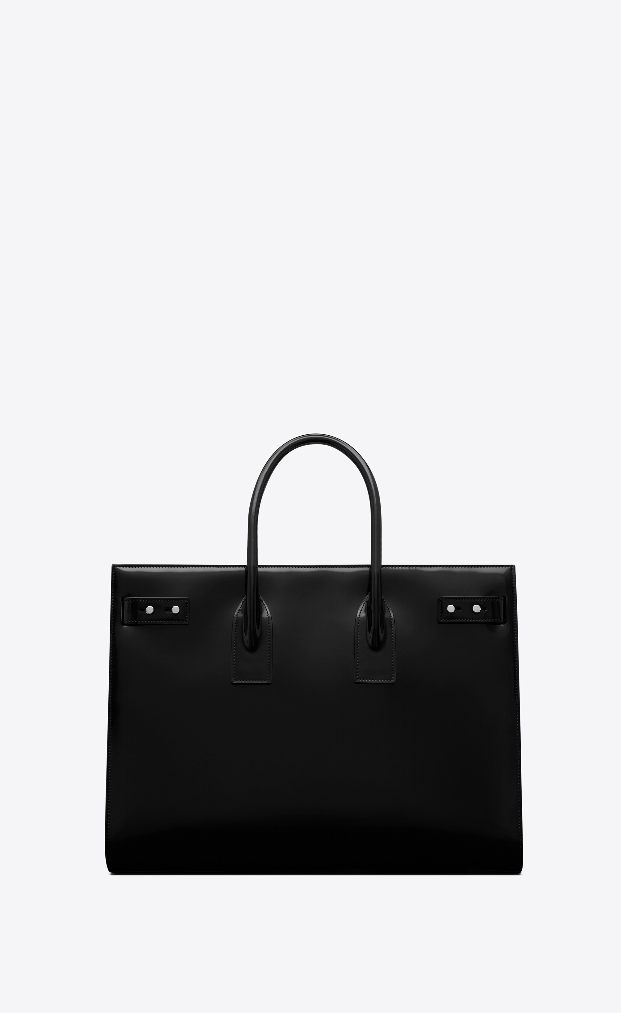 sac de jour thin large in glazed leather - 2