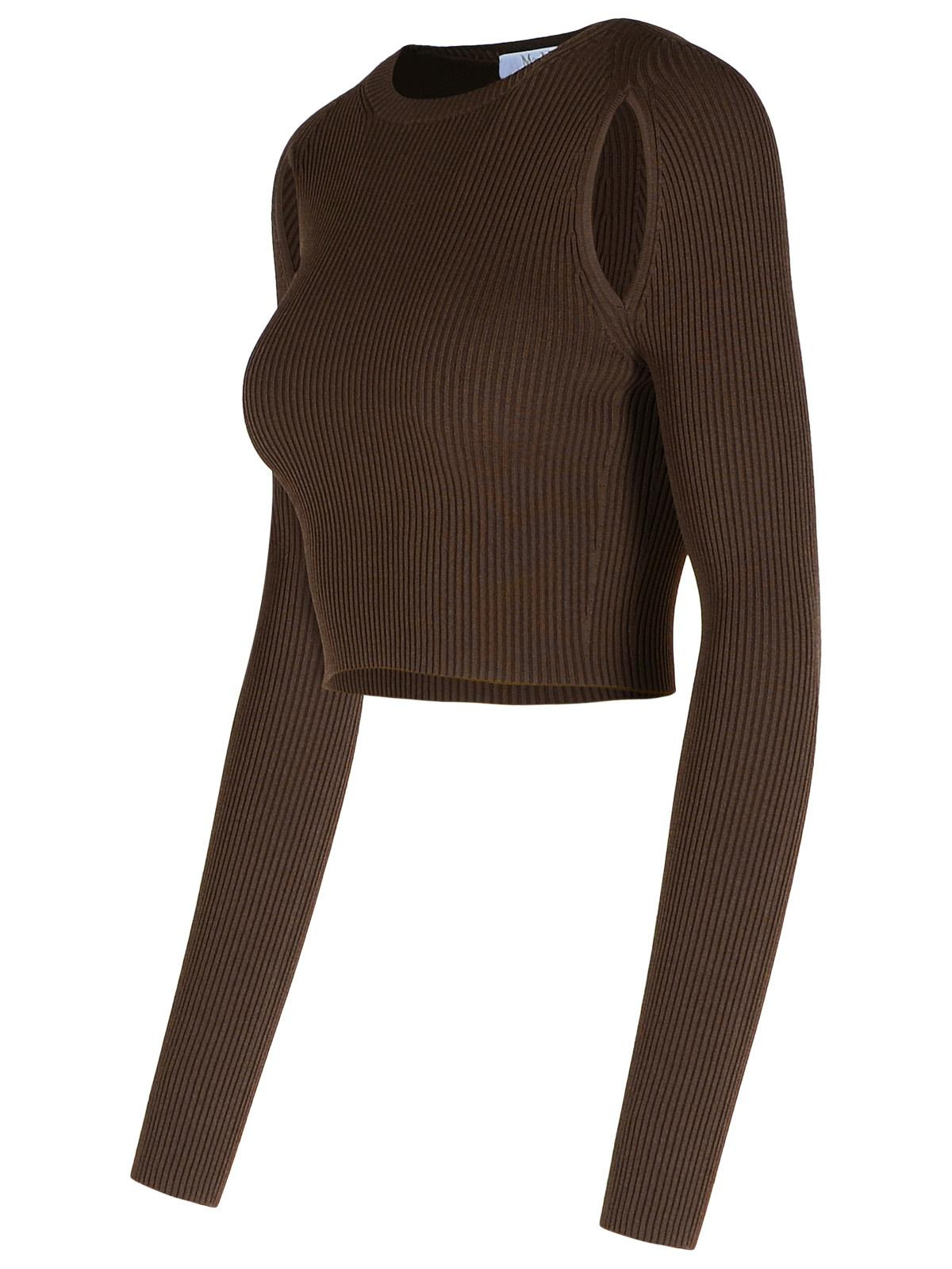 Max Mara 'Ala' Brown Viscose Blend Sweater Women - 2