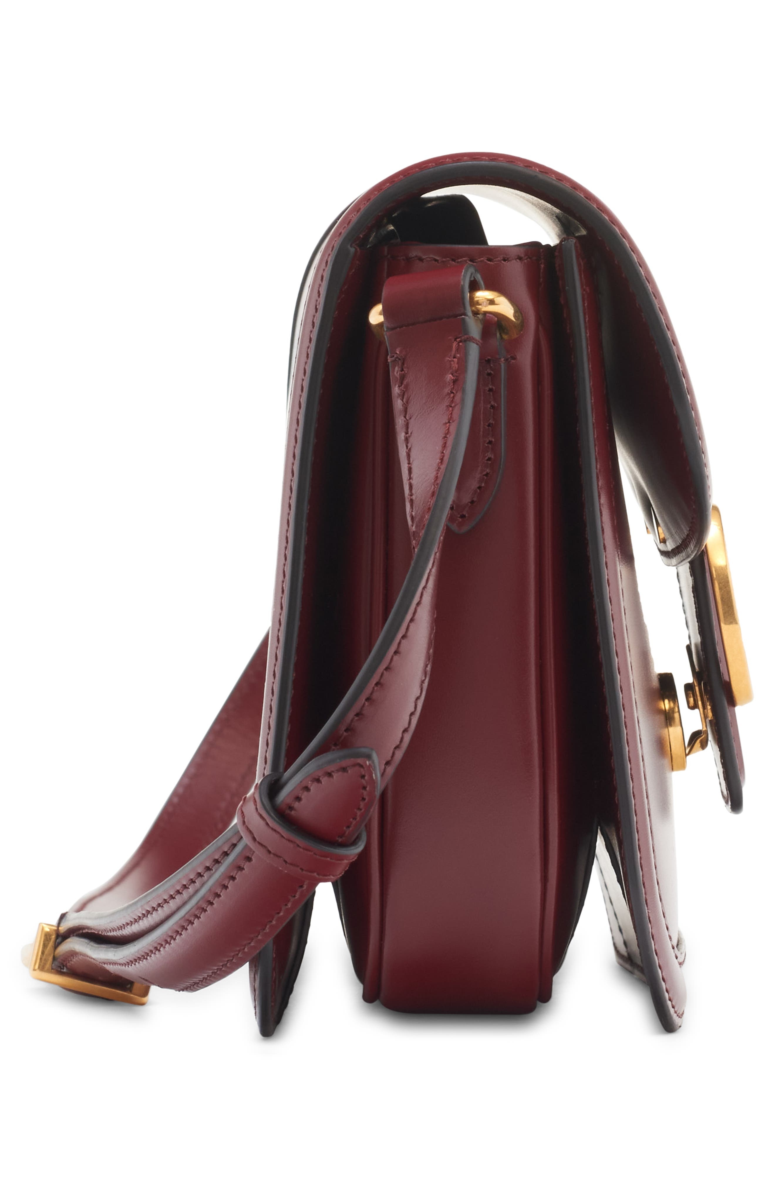 Valentino Garavani Small 9TO5 Leather Shoulder Bag in Brick Ruby at Nordstrom - 5