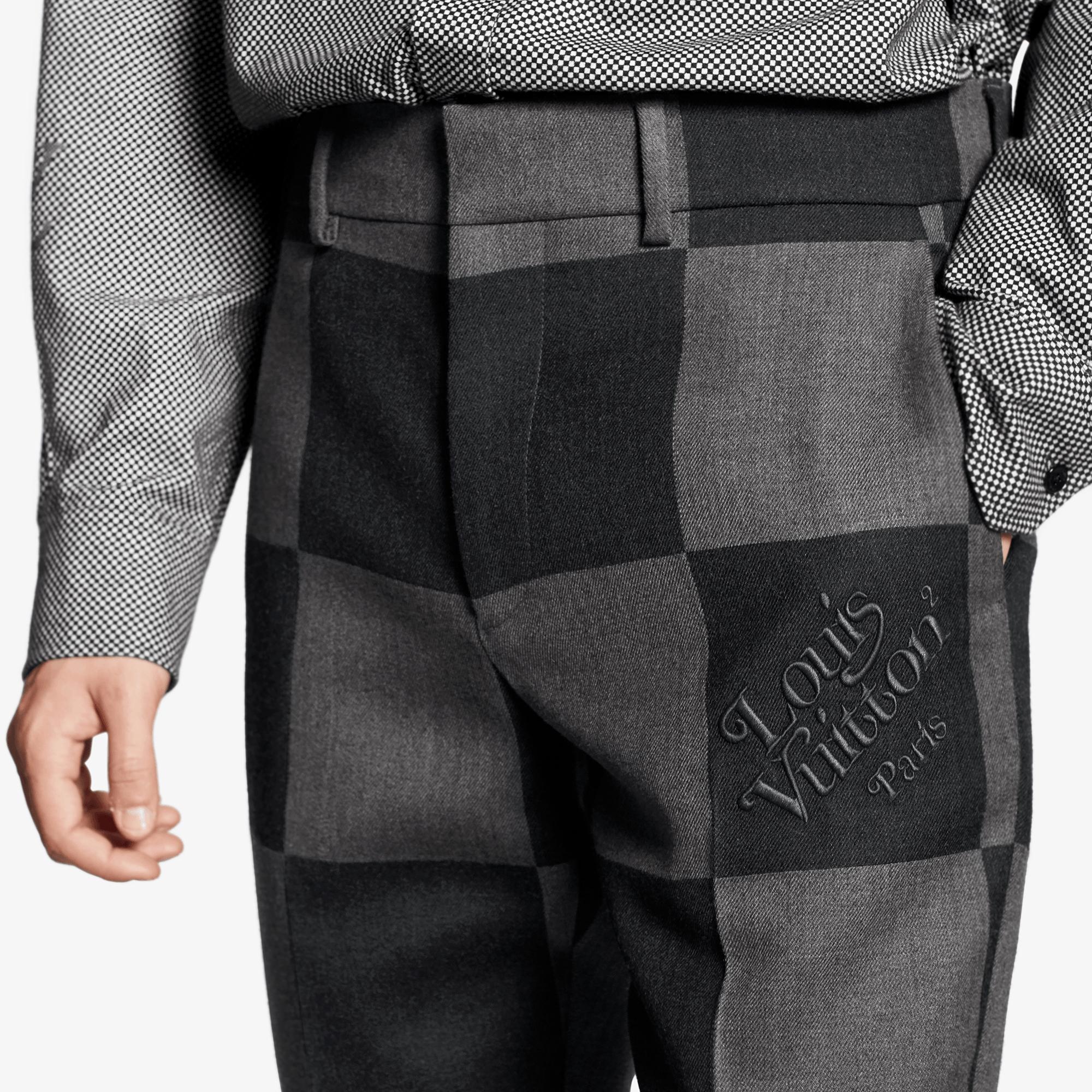 Giant Damier Cigaret Pants - 3