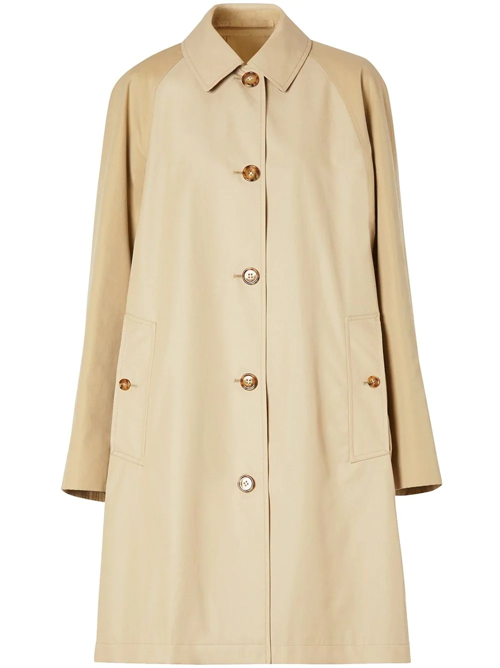 two-tone reconstructed car coat - 1