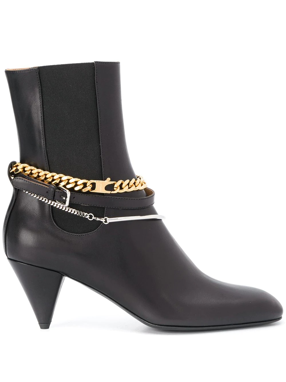 chain link ankle boots - 1