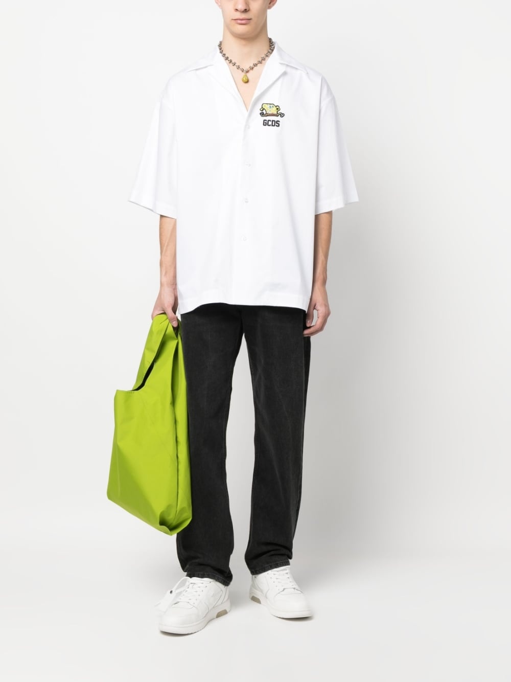 embossed-logo short-sleeve shirt - 2