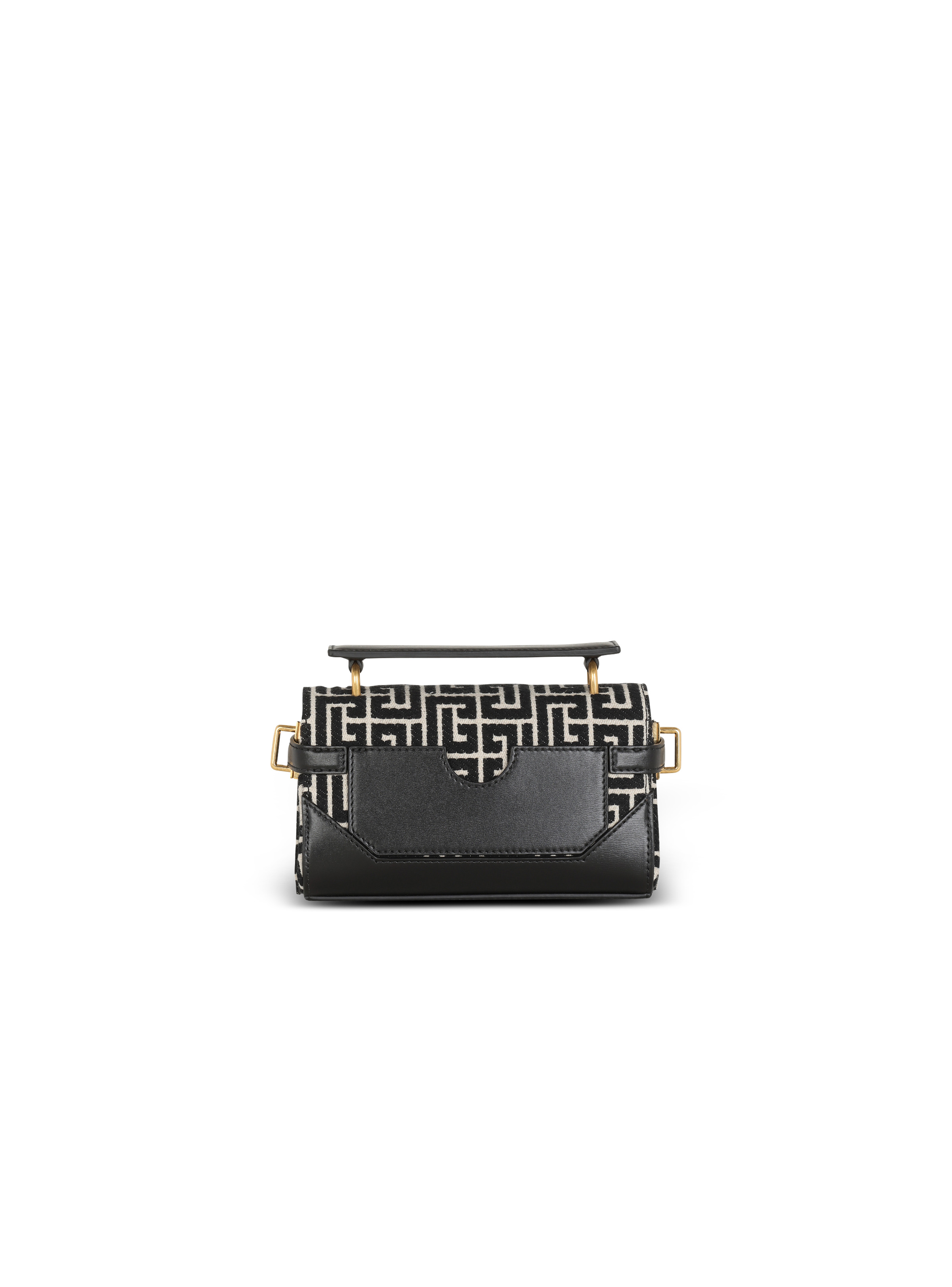 B-Buzz 19 leather bag with jacquard monogram - 4