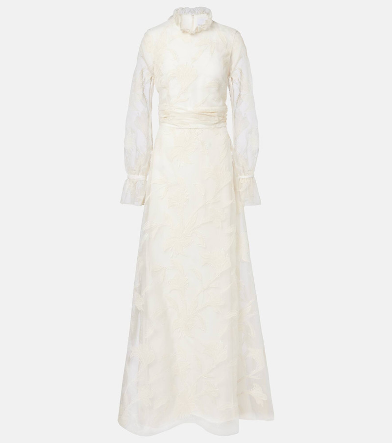 Bridal Adeline silk organza gown 1